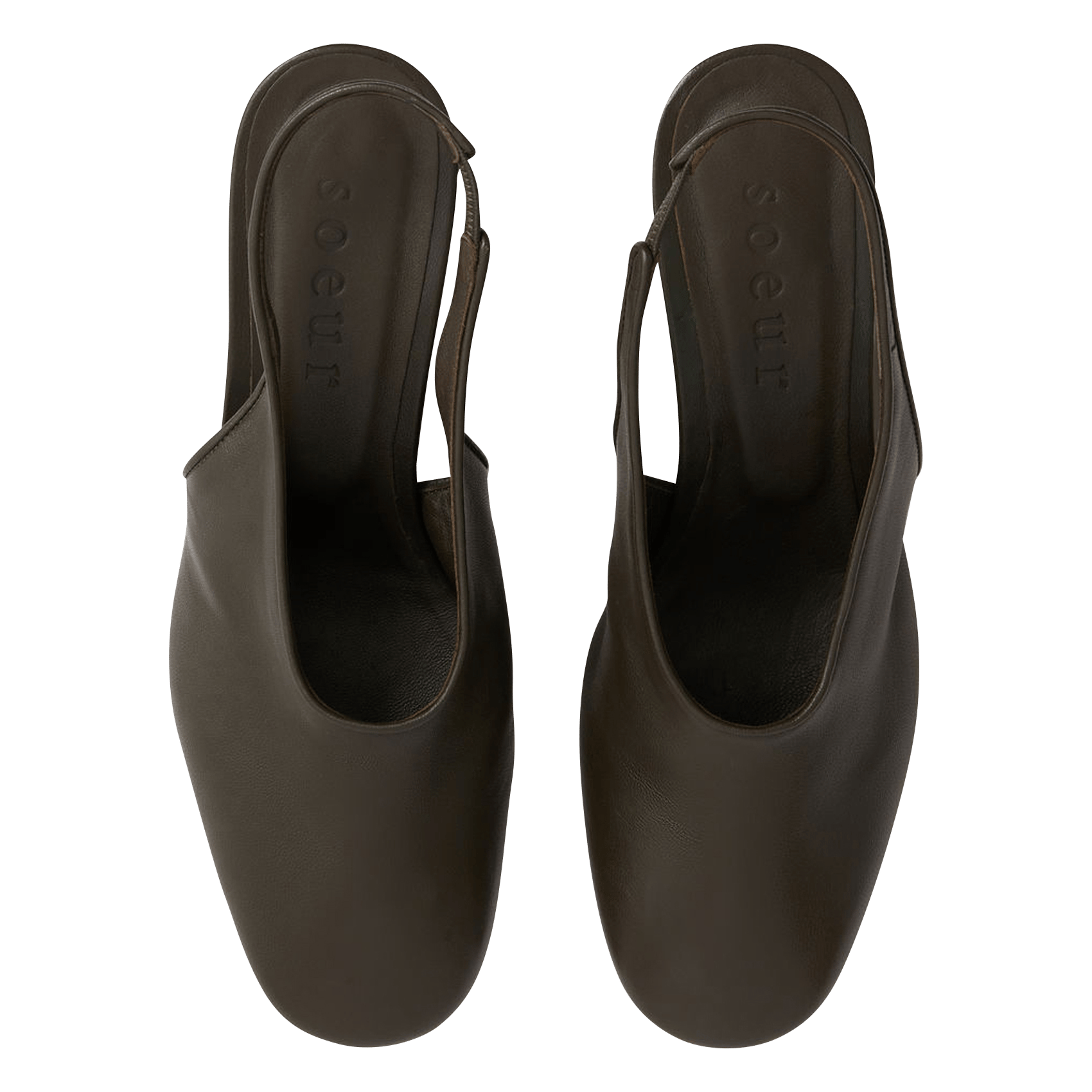 Sandales à talons en cuir joan SOEUR Marron