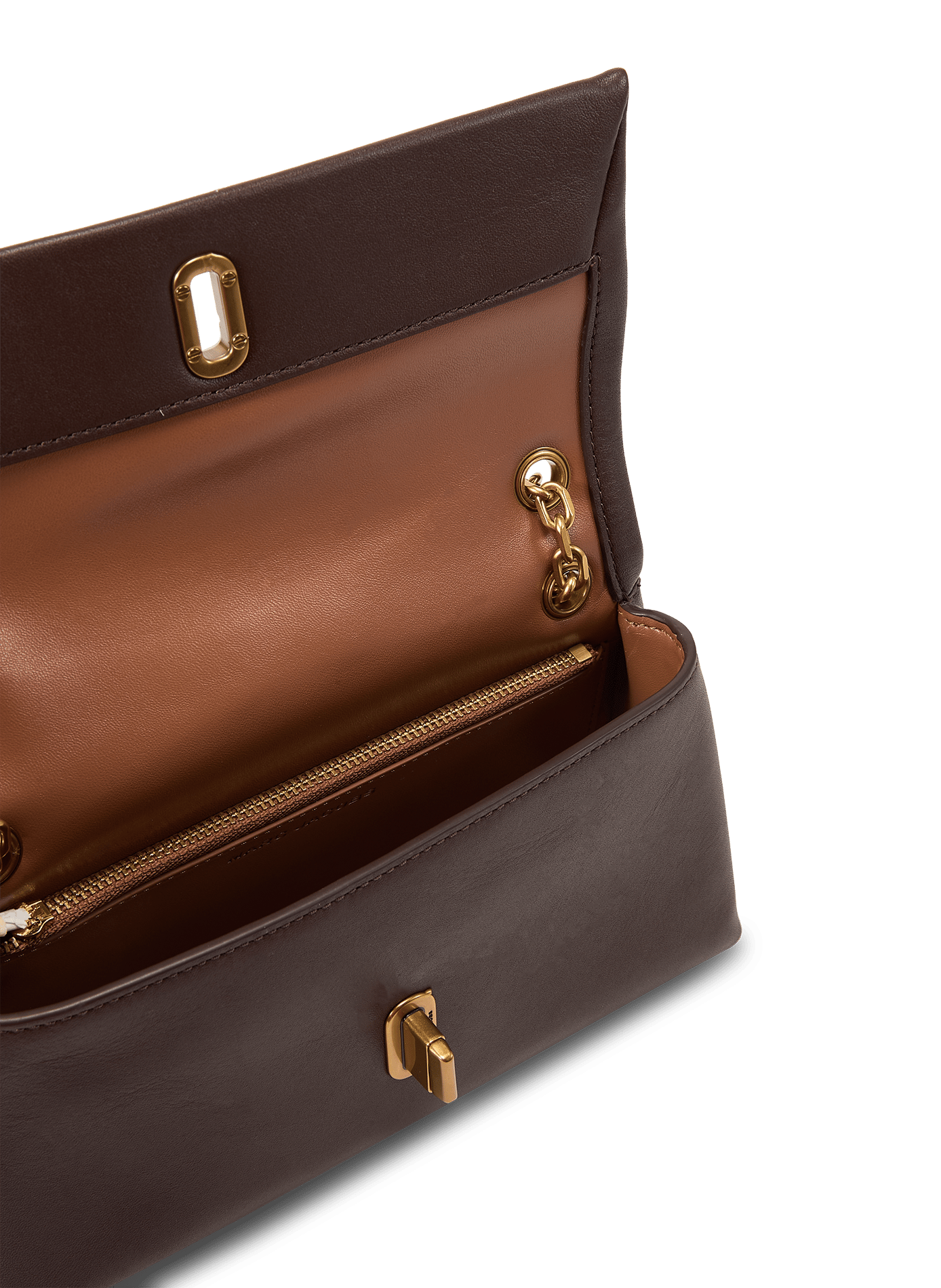 Borsa a tracolla The Dual Chain Mini Bag MARC JACOBS Marrone