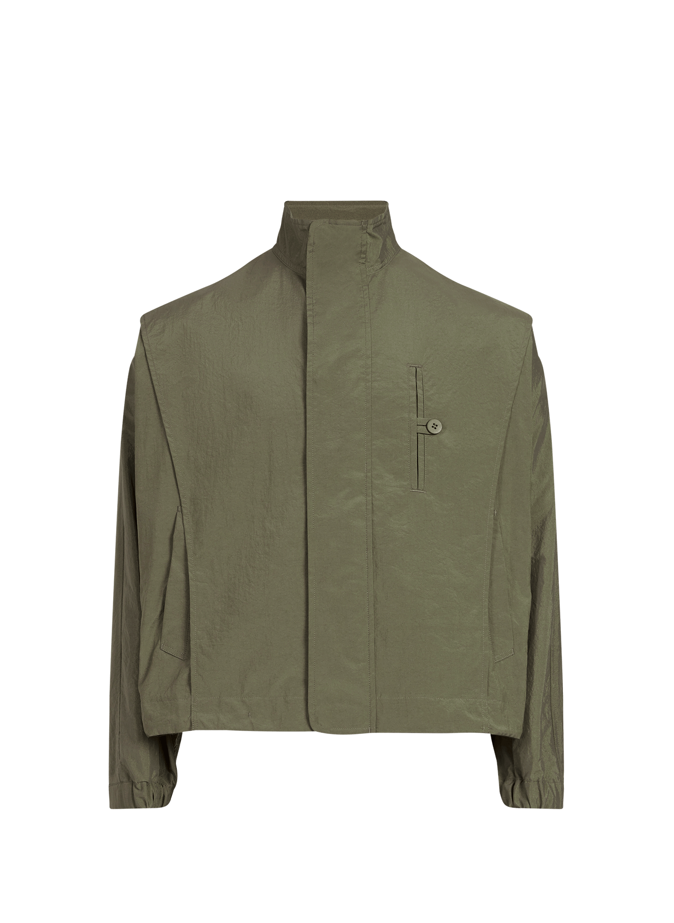 Veste oversize col montant ISSEY MIYAKE Vert