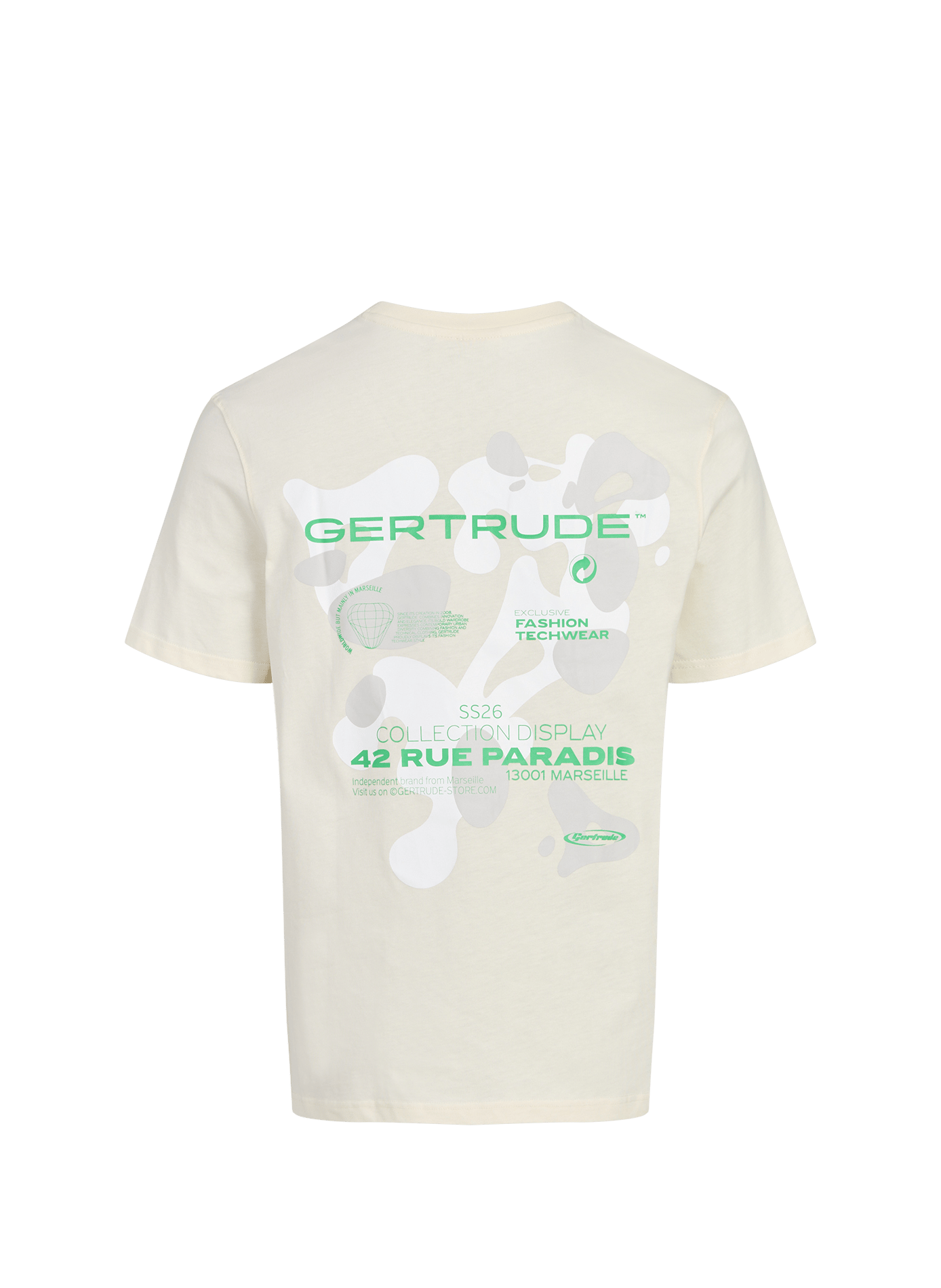 Printed cotton T-shirt GERTRUDE ET GASTON Beige