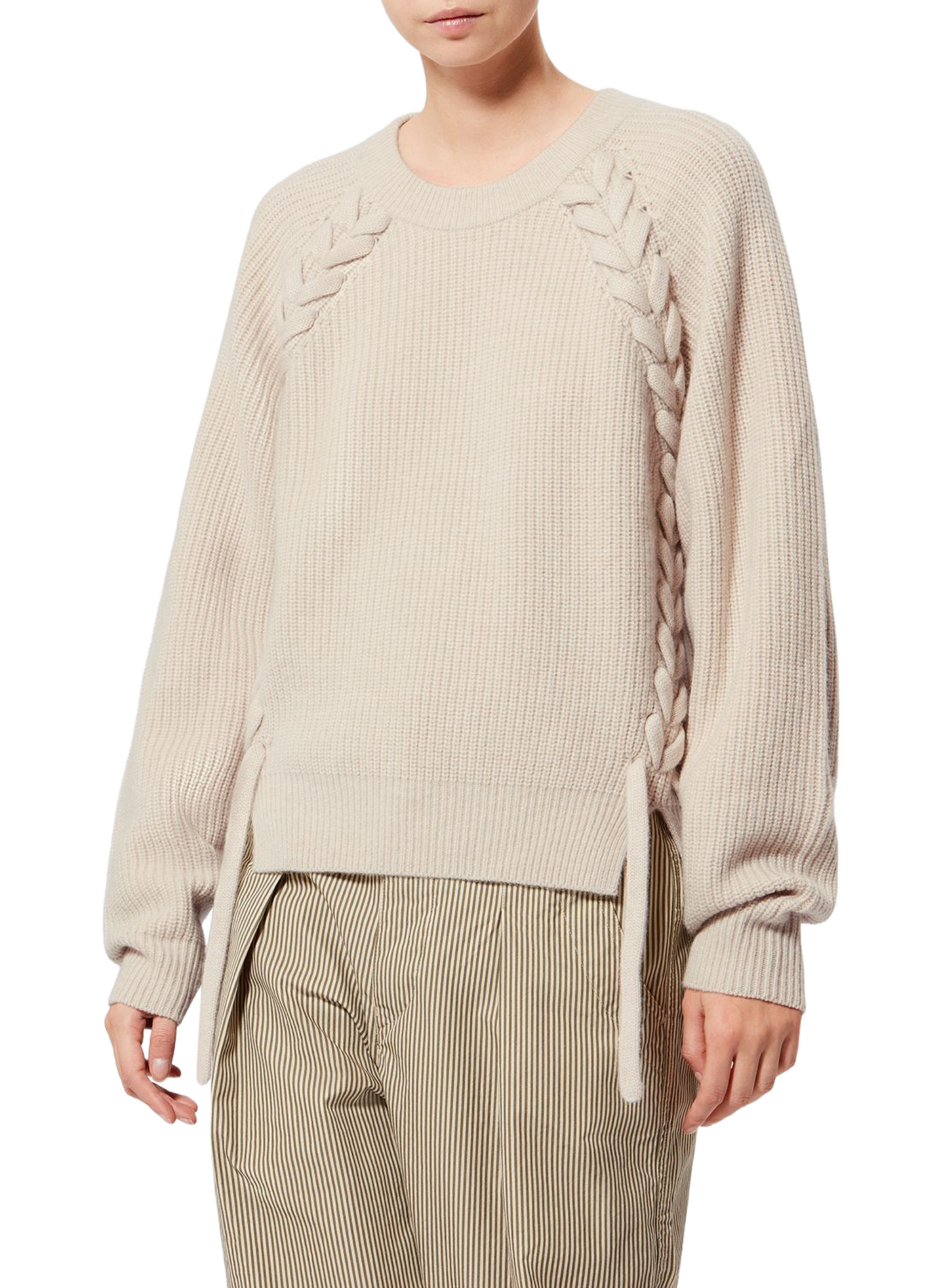 Tulliam braided wool and cashmere sweater ISABEL MARANT White