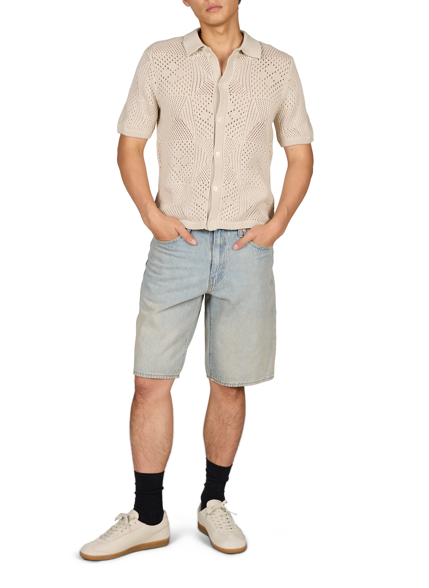 Chemise en maille en coton LEVI'S Beige