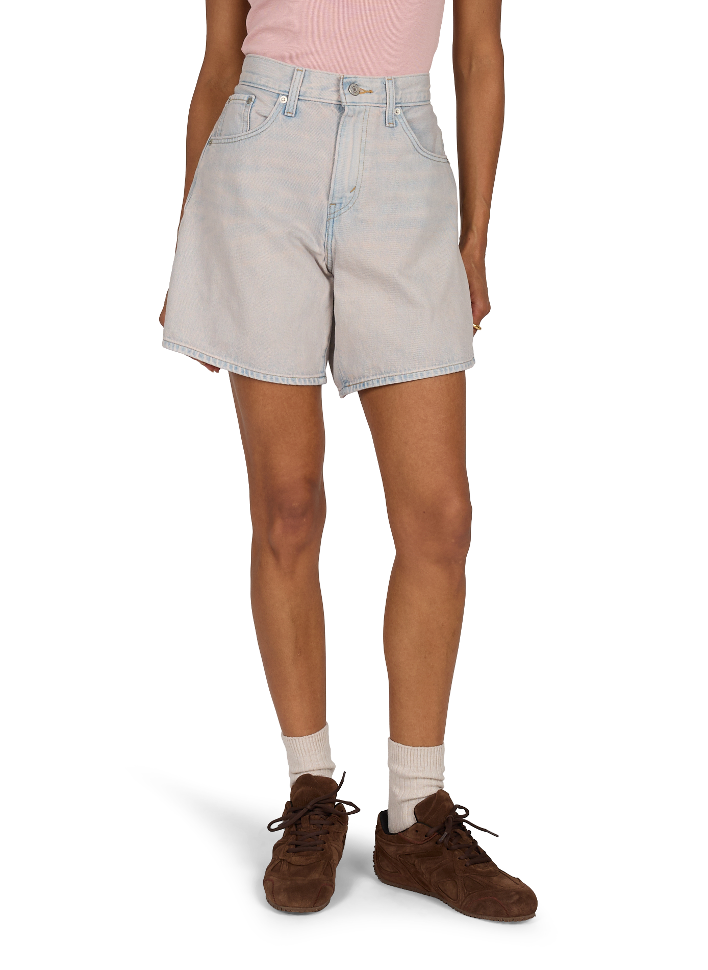 Kurze Jeans aus Baumwolle LEVI'S Rosa