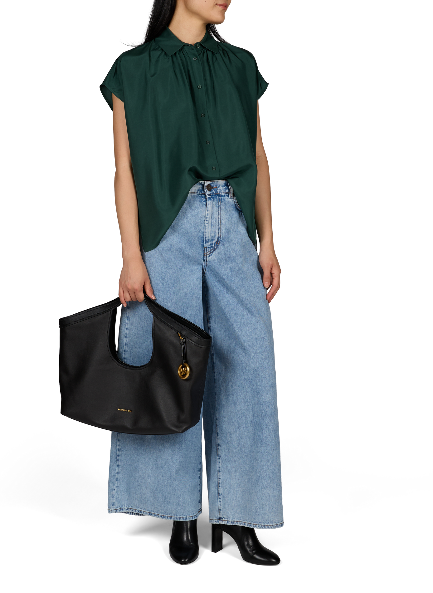 Haddie leather tote bag MICHAEL KORS Black