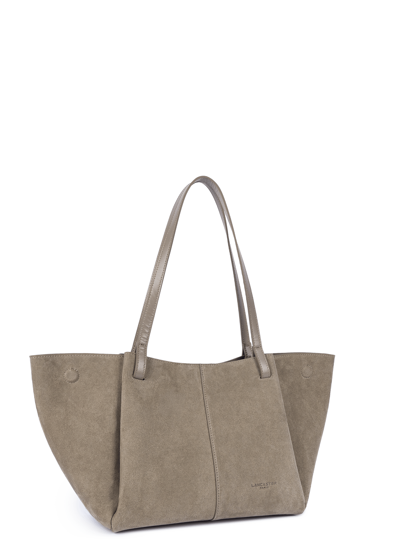 Sac cabas épaule - suède LANCASTER Gris