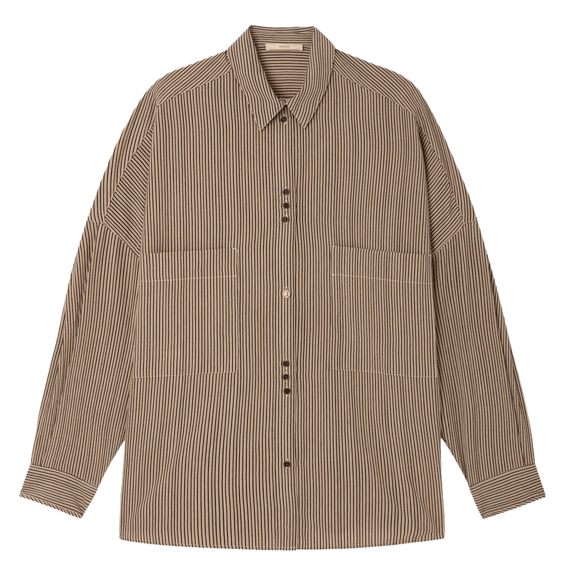 Chemise ample à rayures en coton fontania a SESSUN Beige