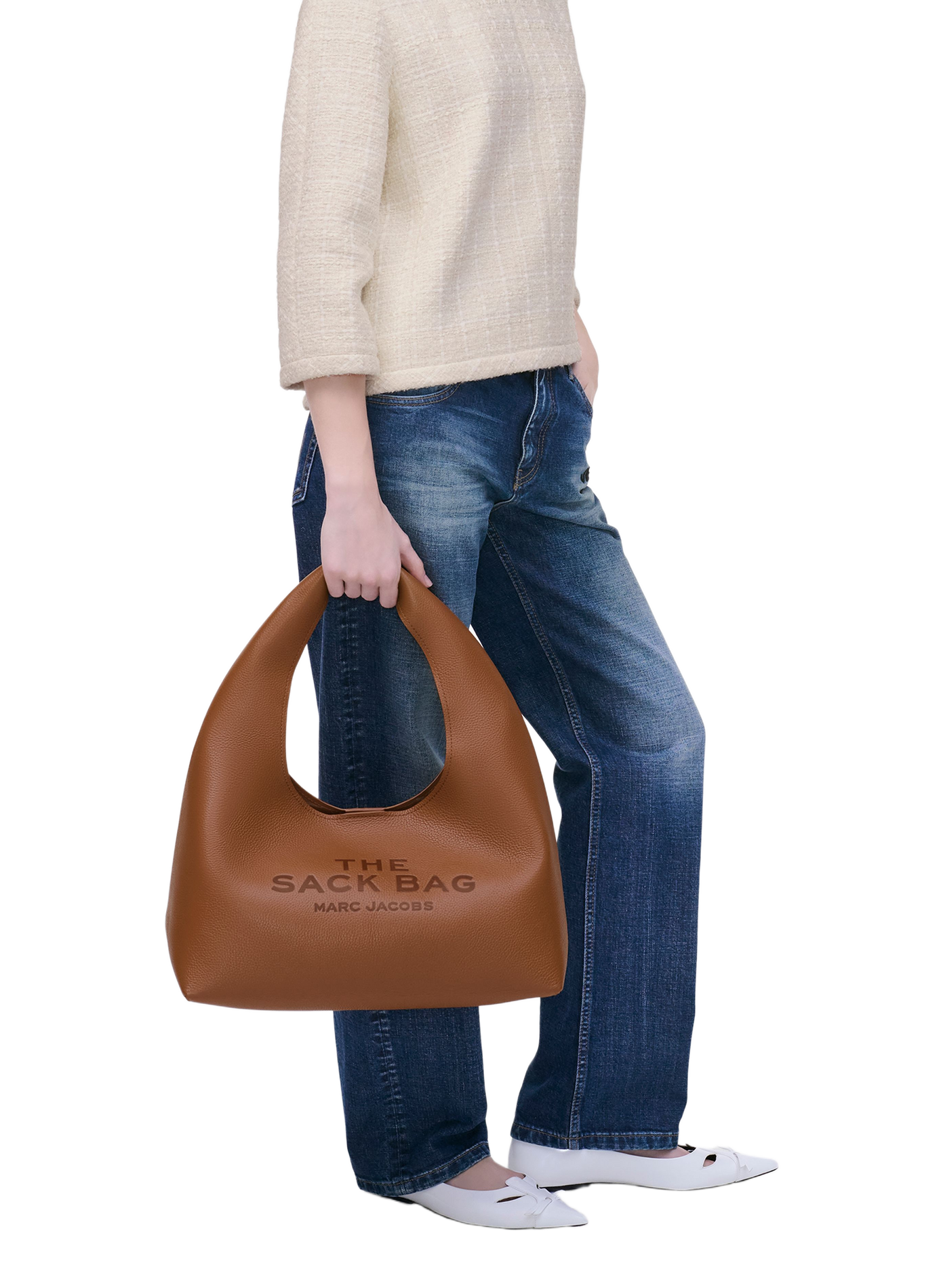 Sac à main en cuir MARC JACOBS Marron