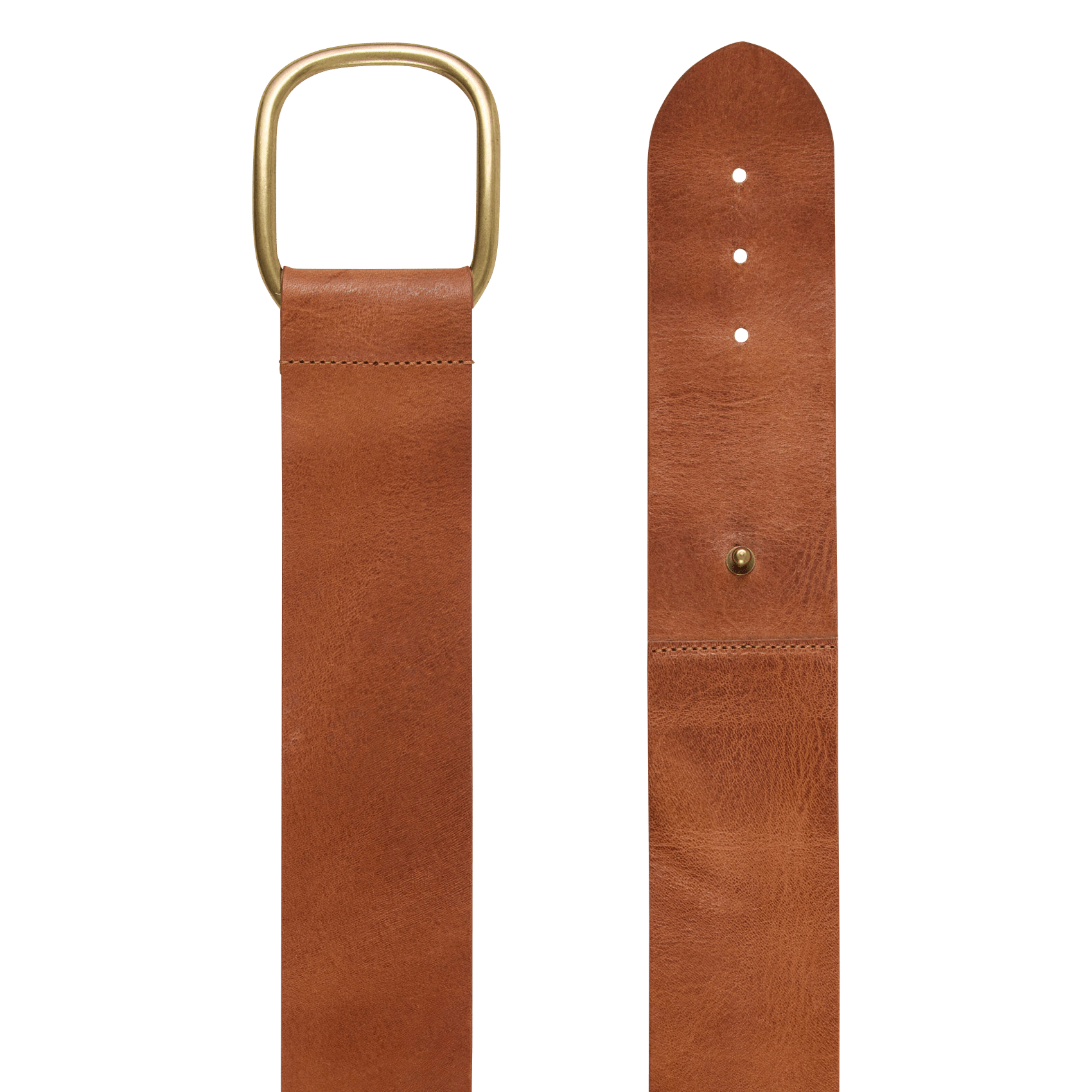 Ceinture large à boucle en cuir banel BA&SH Marron