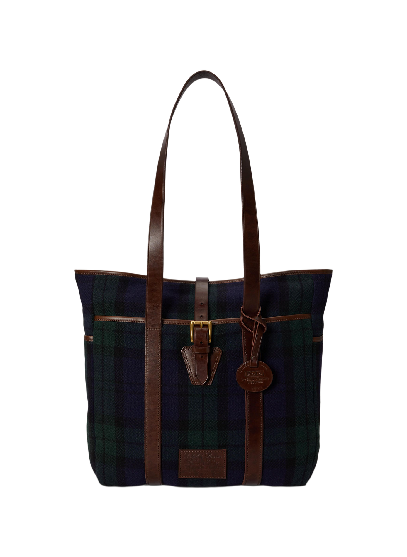 Zip-Up Printed Tote Bag POLO RALPH LAUREN Green