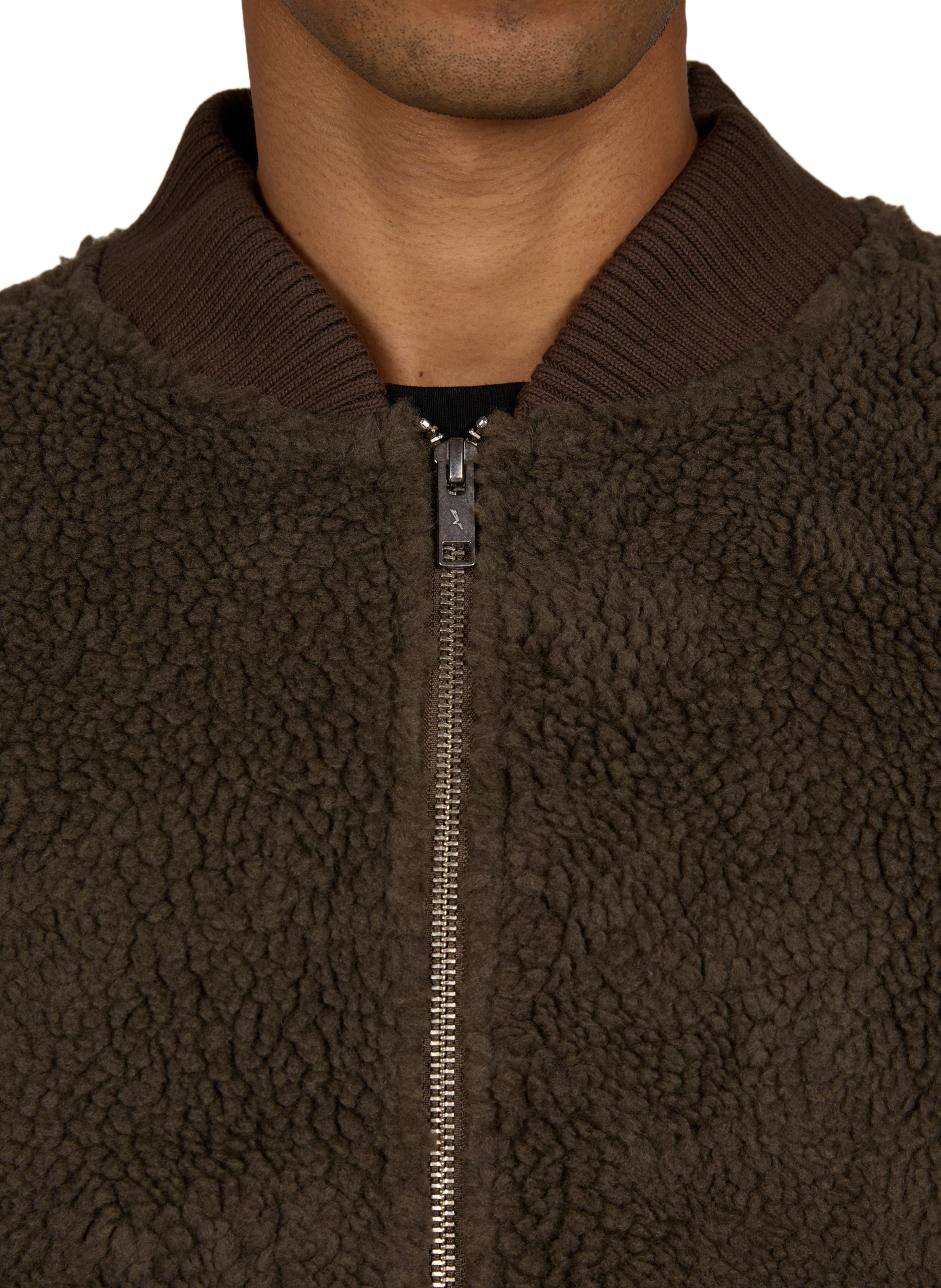 Flauschige Teddyweste mit Kragen AIGLE Braun