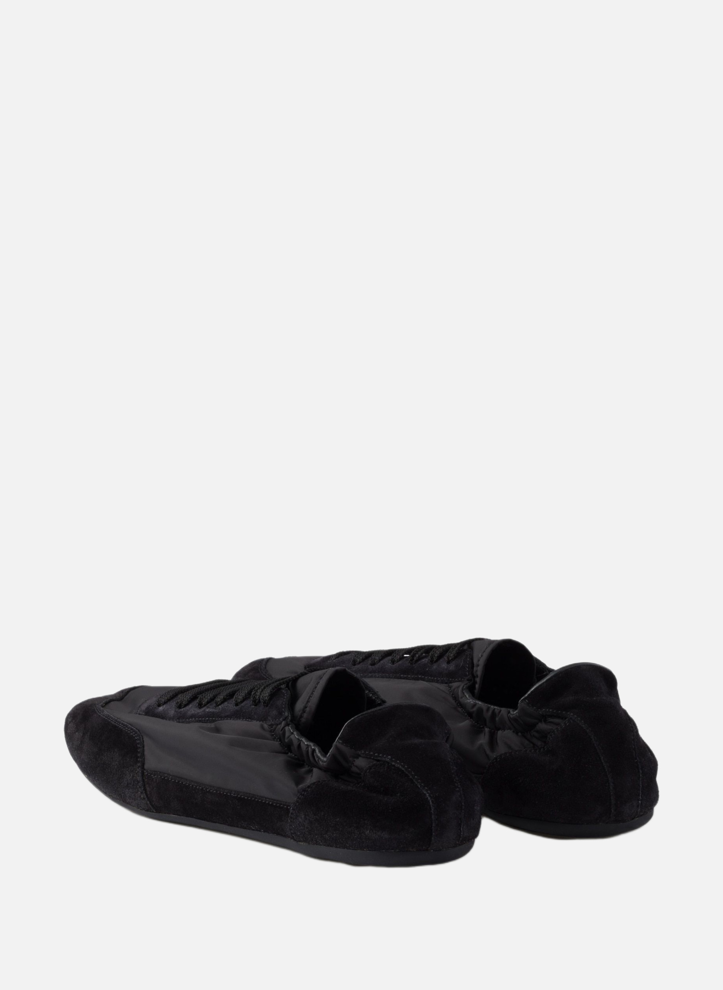 Sneakers élastiques collapse en re-nylon et veau v | Noir PRADA Homme