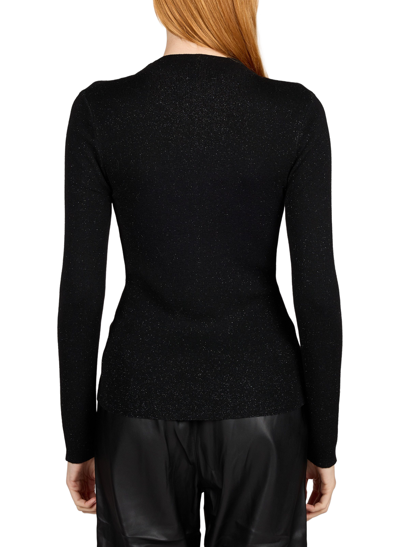 Figurbetonter Pullover mit Stehkragen ARTLOVE Schwarz