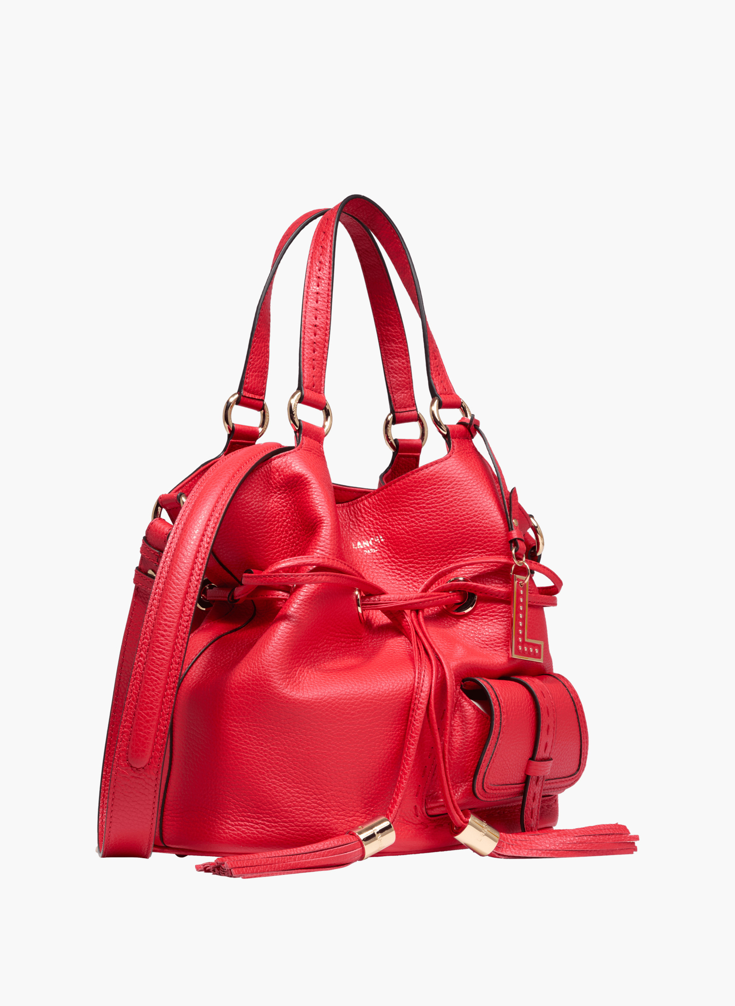 Handtas m eerste flirt van Lancel in leer. | Rood LANCEL Dames
