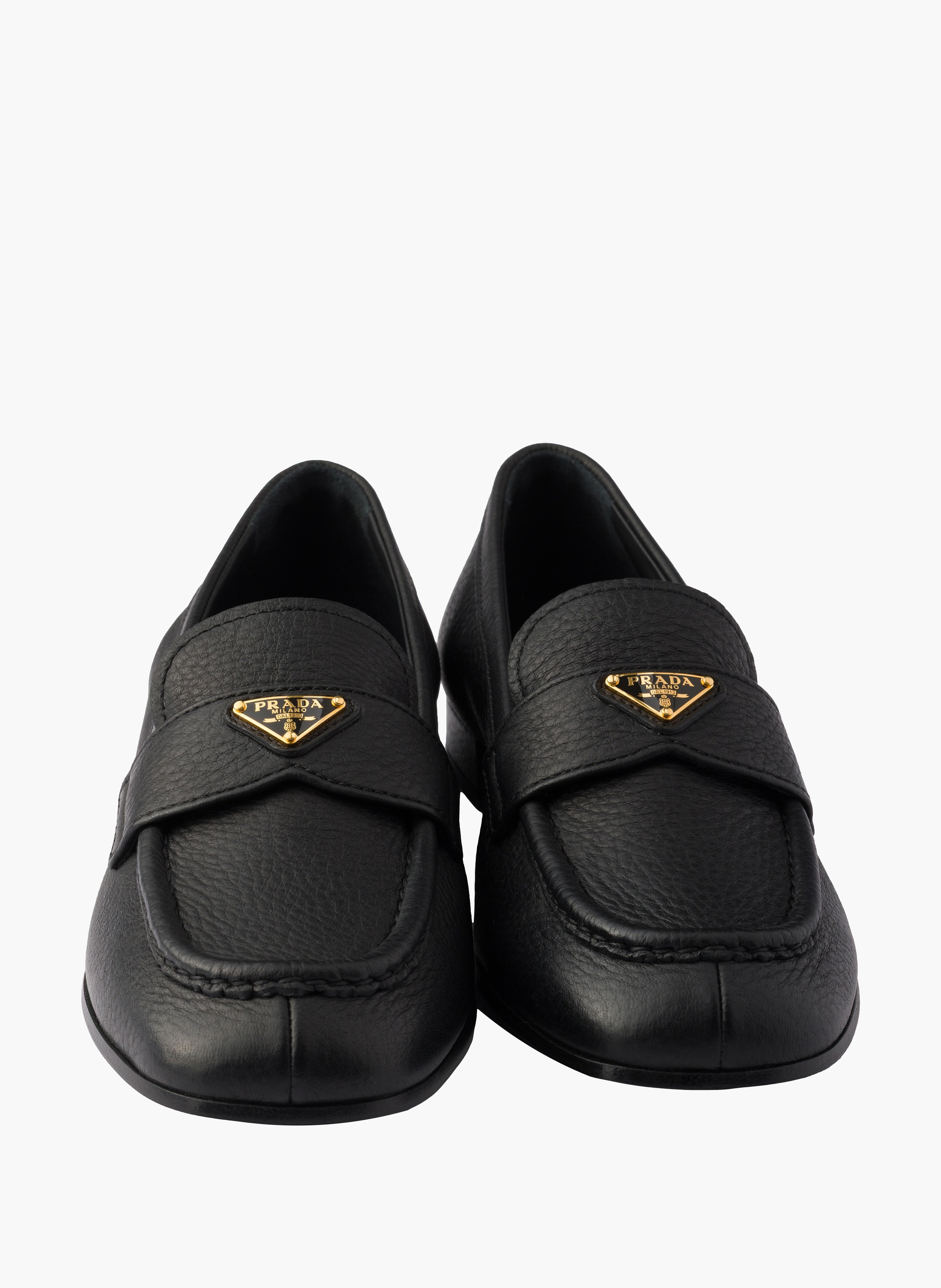 Mocassins en cuir PRADA Noir