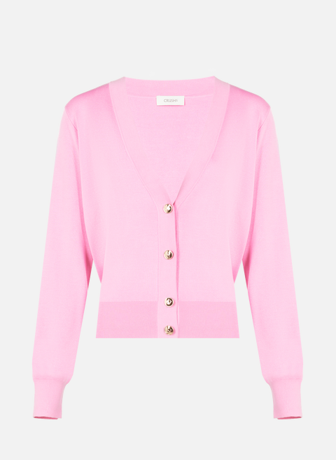 RoseCRUSH COLLECTION silk and cashmere cardigan 