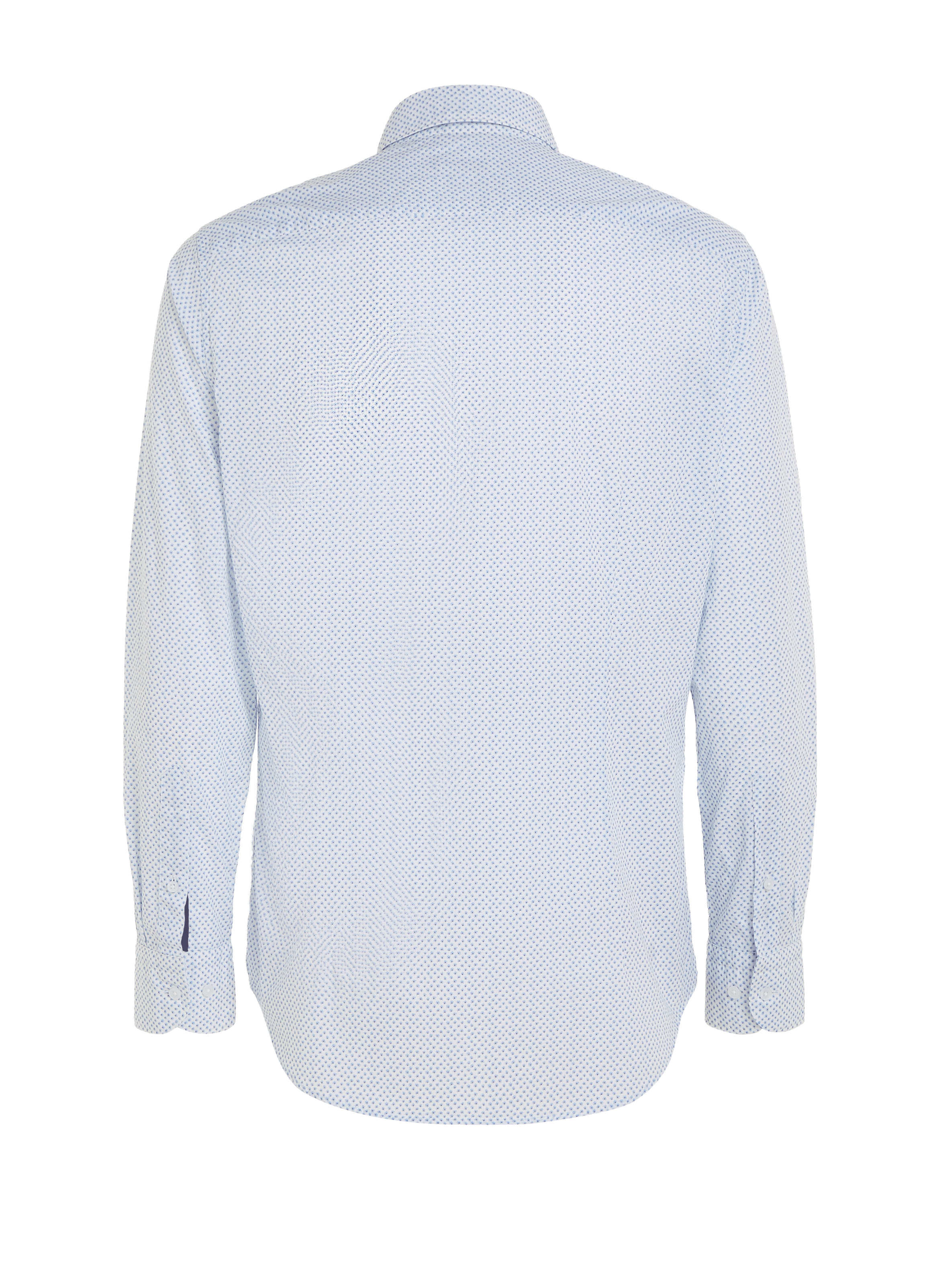 Chemise à motif micro-pois en coton