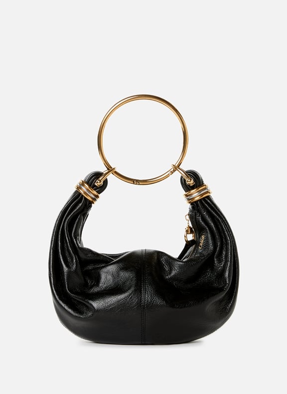 Petit sac Hobo Bracelet en cuir Noir by CHLOÉ CHLOÉ Petit sac Hobo Bracelet en cuir Noir