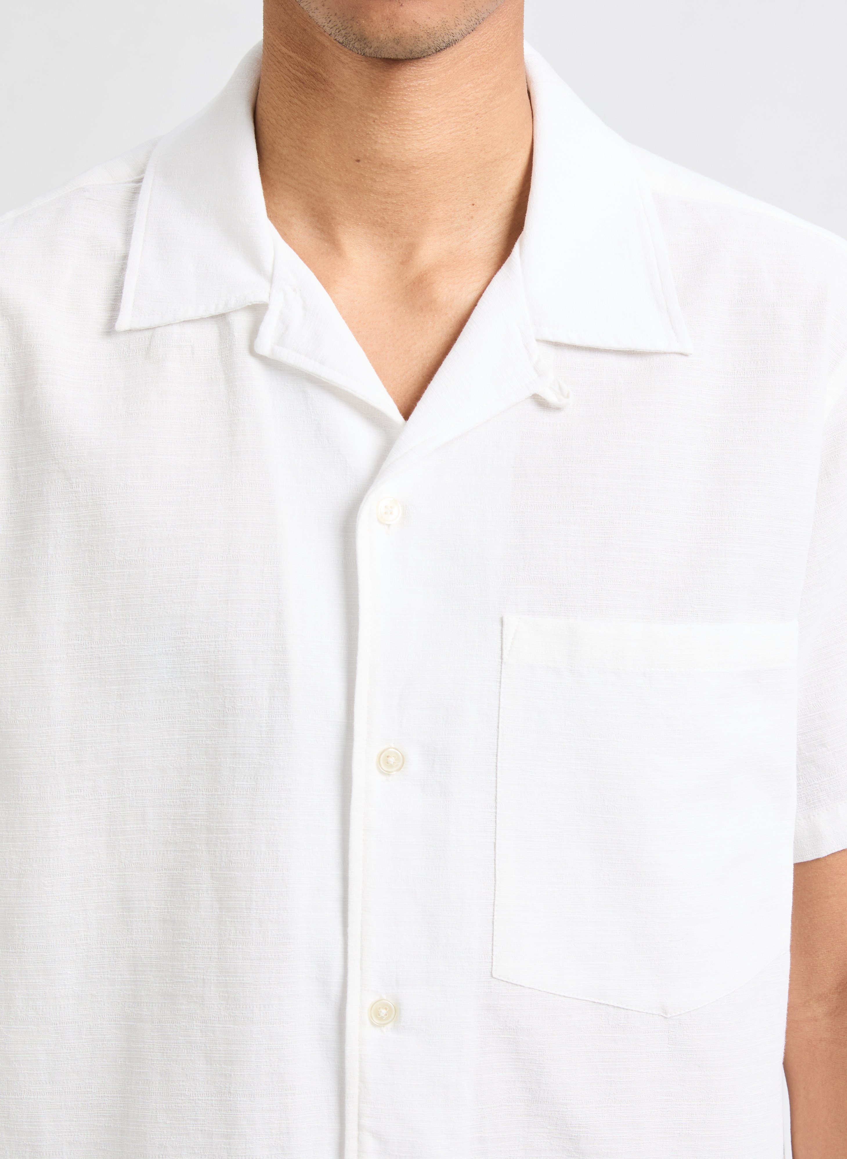 Chemise en coton AU PRINTEMPS PARIS Beige