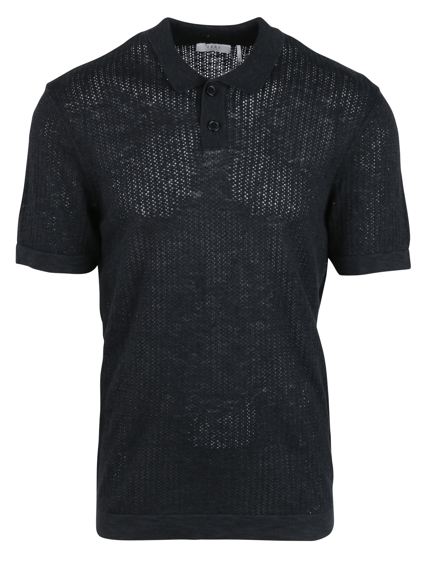 Polo en coton mélangé IKKS Noir