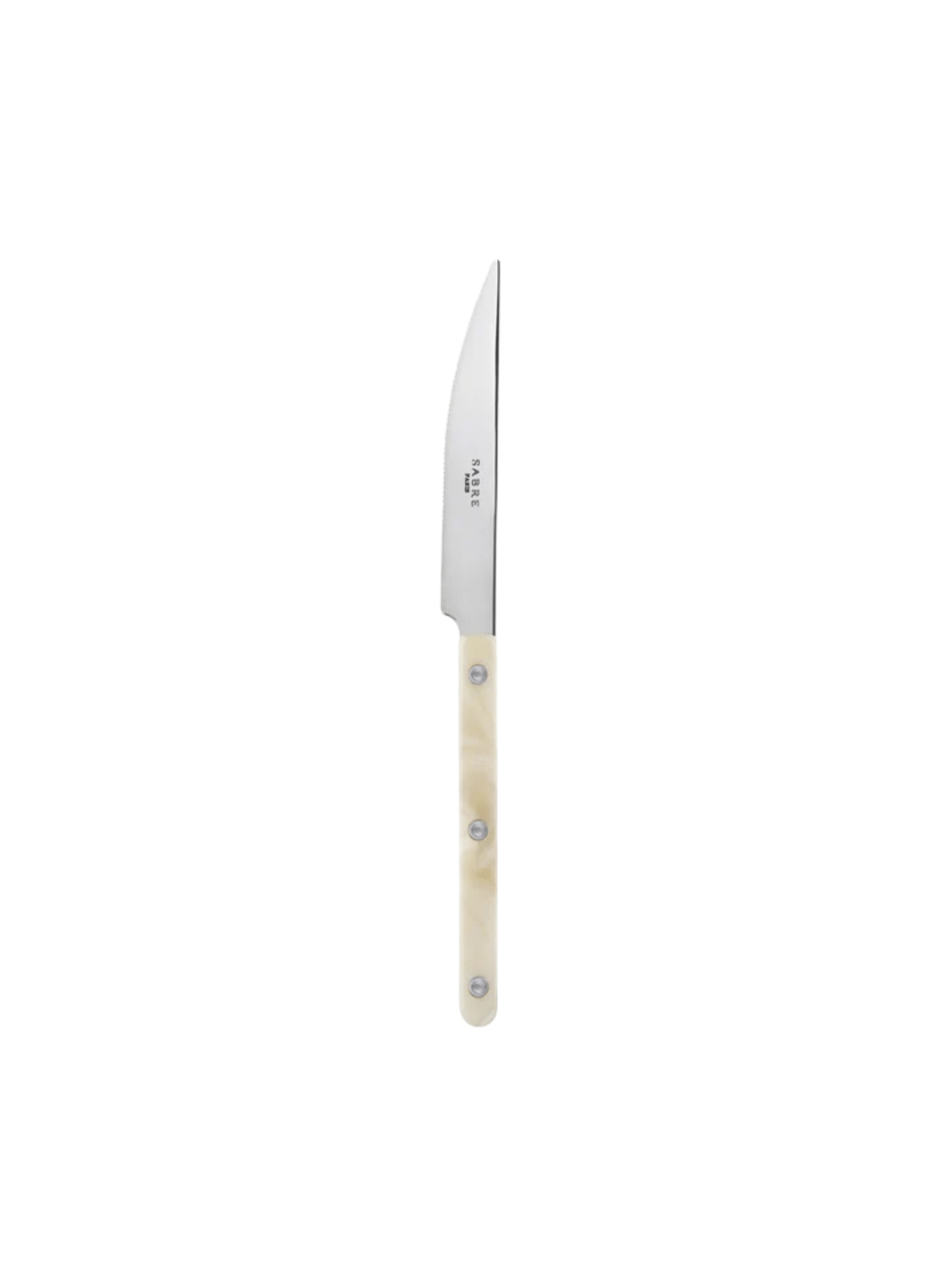 Couteau de table, bistrot corne SABRE PARIS Beige