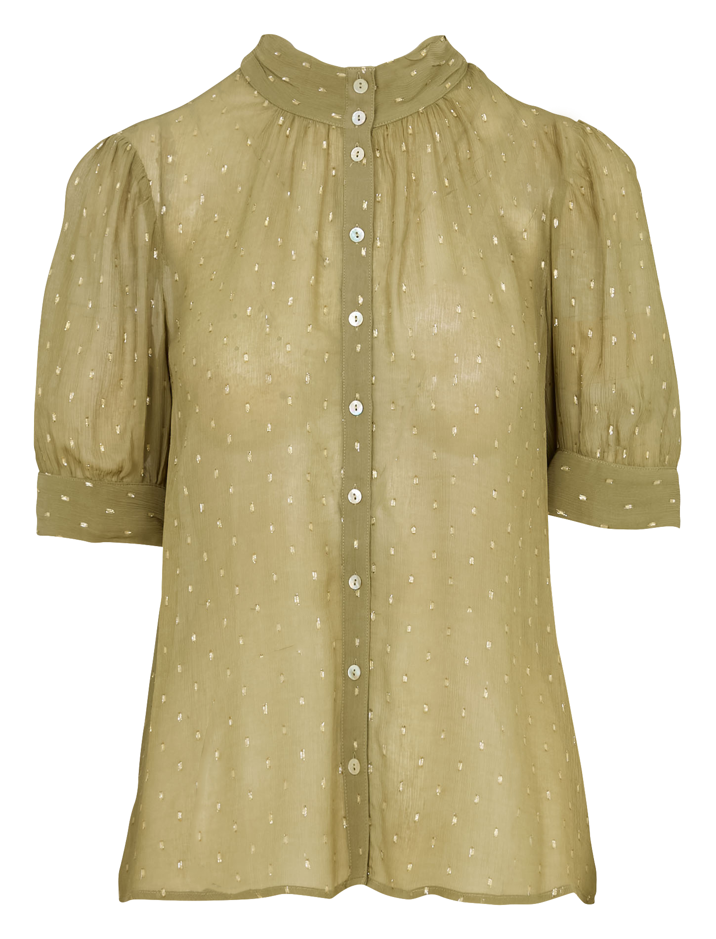 Blouse col rond mimi BA&SH Kaki