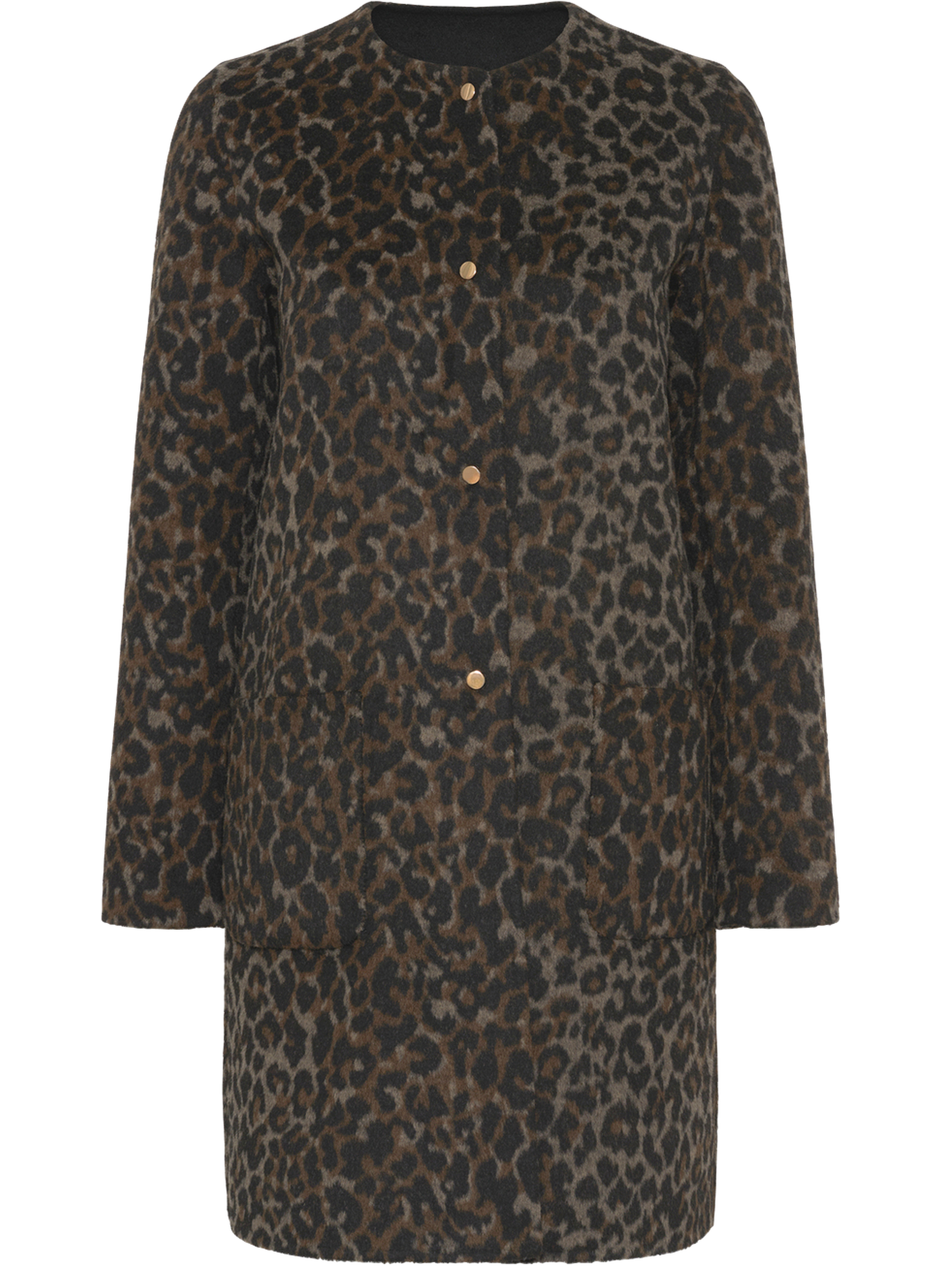 Manteau réversible léopard et uni - matilda GERARD DAREL Marron
