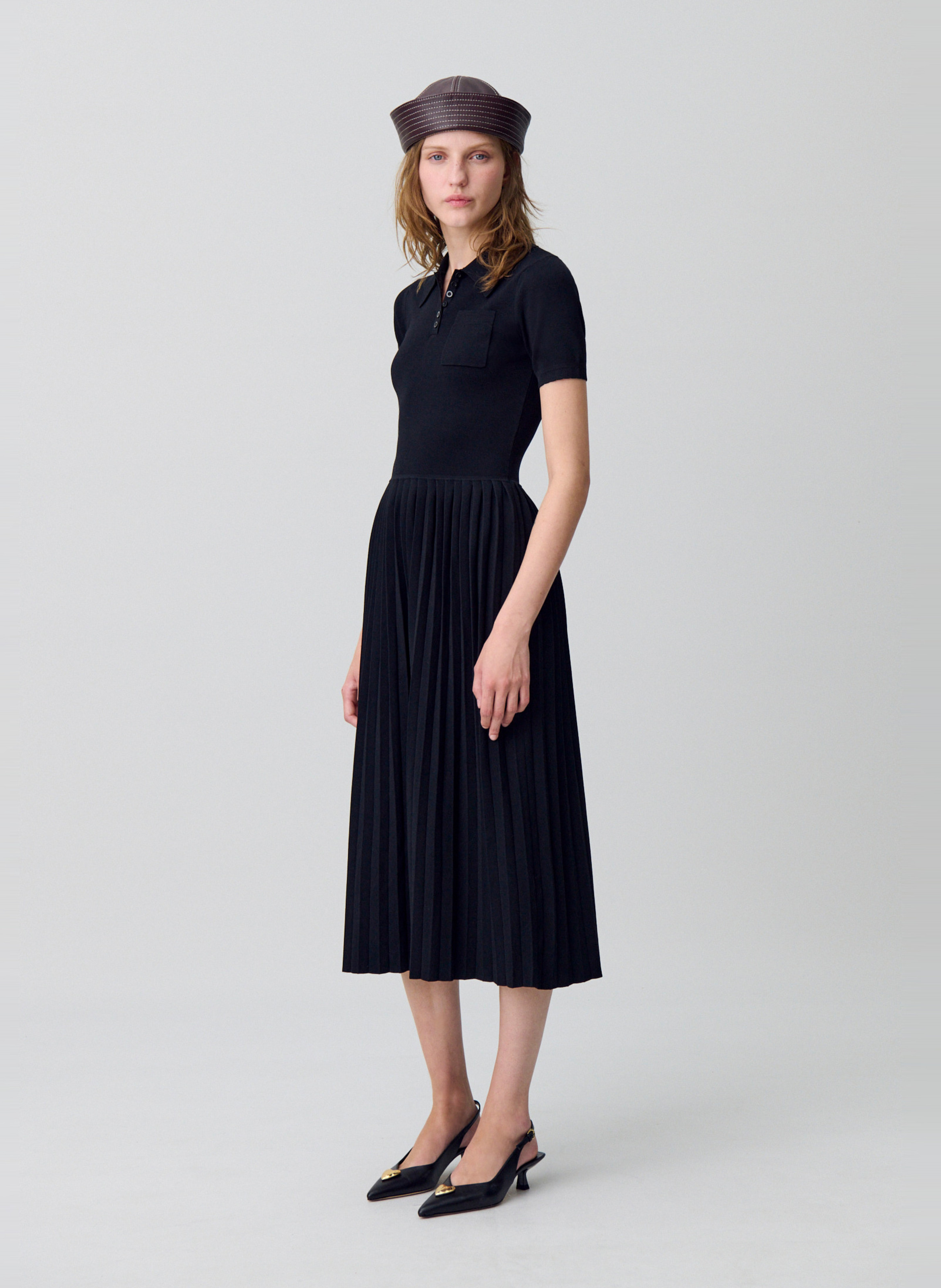 Robe courte à imprimé floral musa CLAUDIE PIERLOT Noir