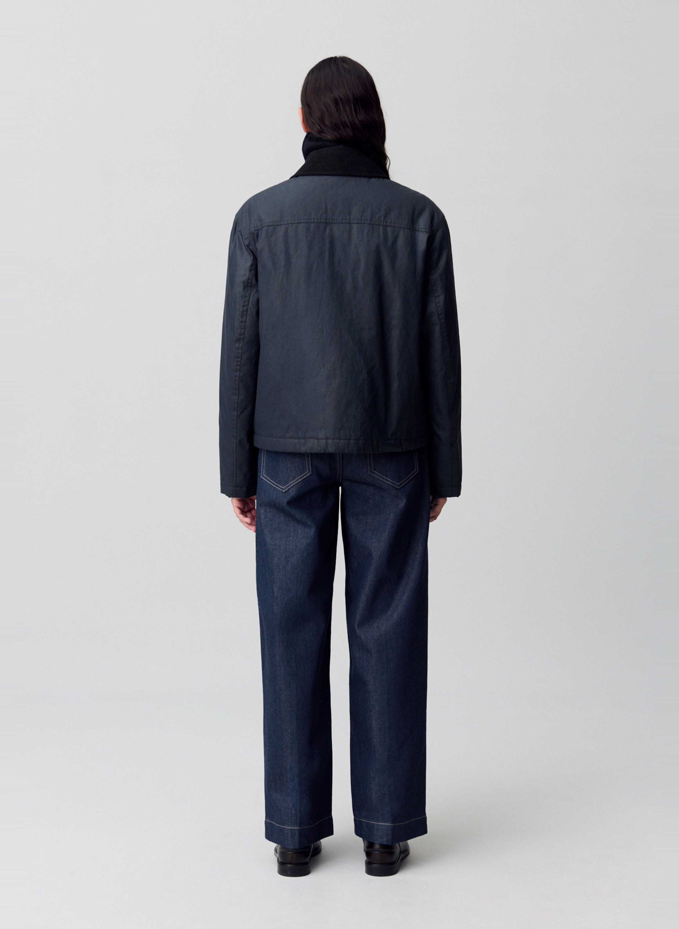 Manteau col chemise galla CLAUDIE PIERLOT Bleu