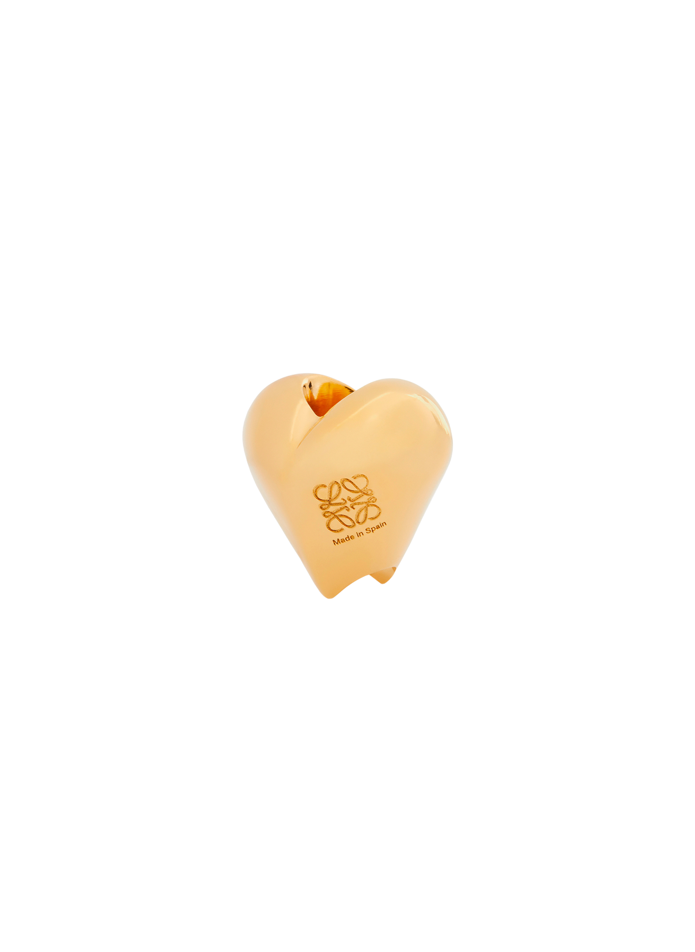 Engraved Heart Charm LOEWE Golden
