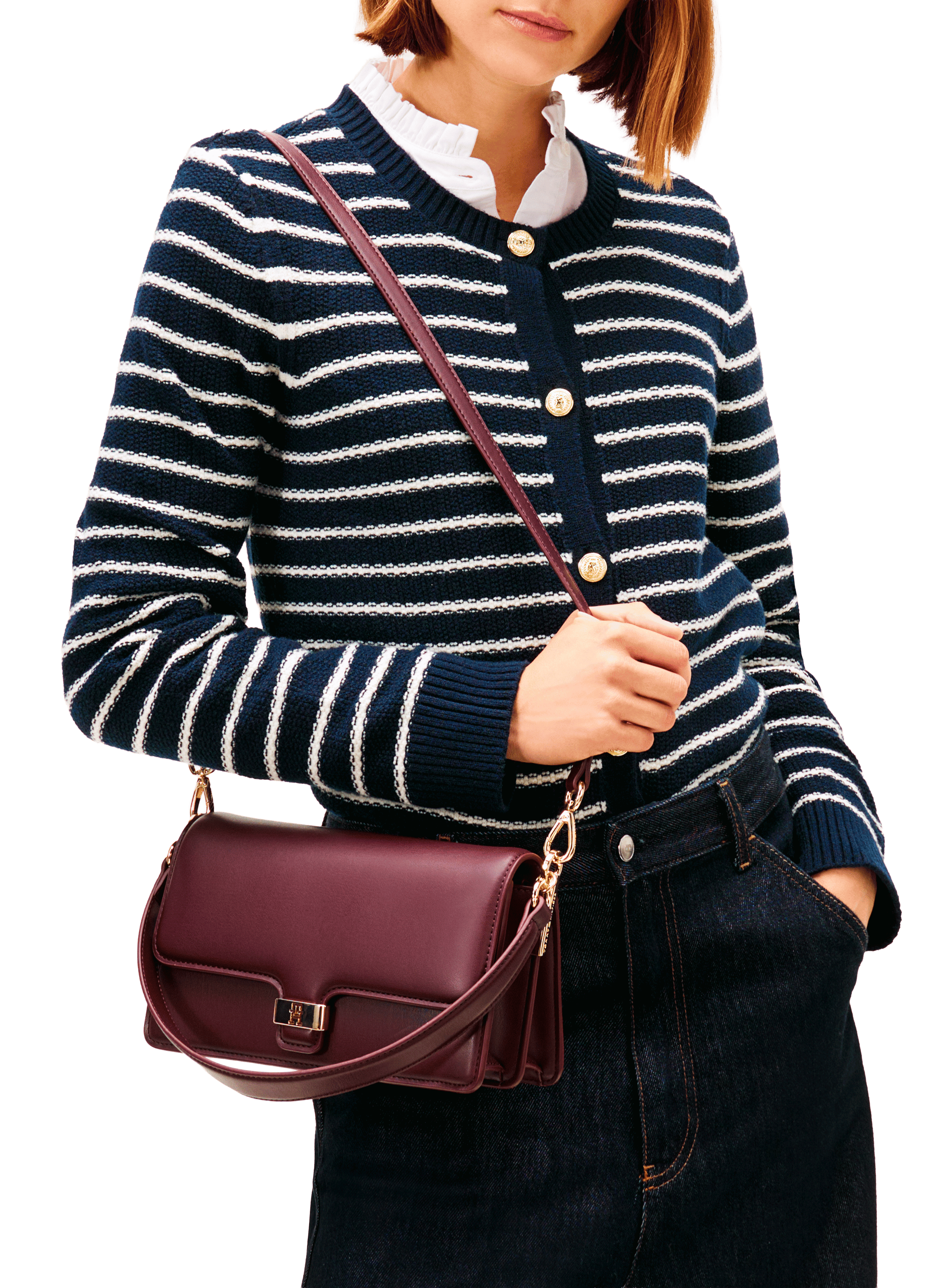 Sac à bandoulière Heritage TOMMY HILFIGER Rouge