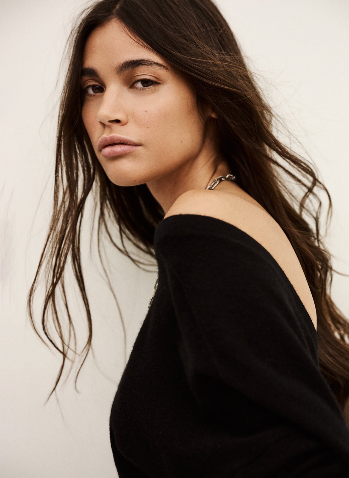 Pull col v en cachemire celsy BA&SH Noir