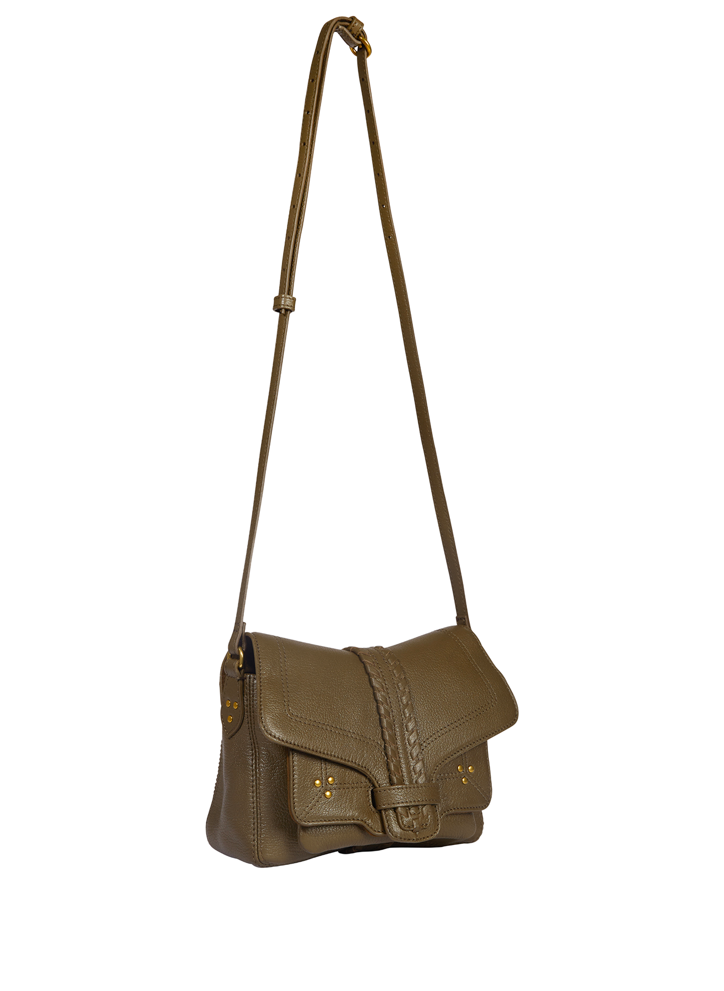 Harry S lamb leather shoulder bag JÉRÔME DREYFUSS Khaki
