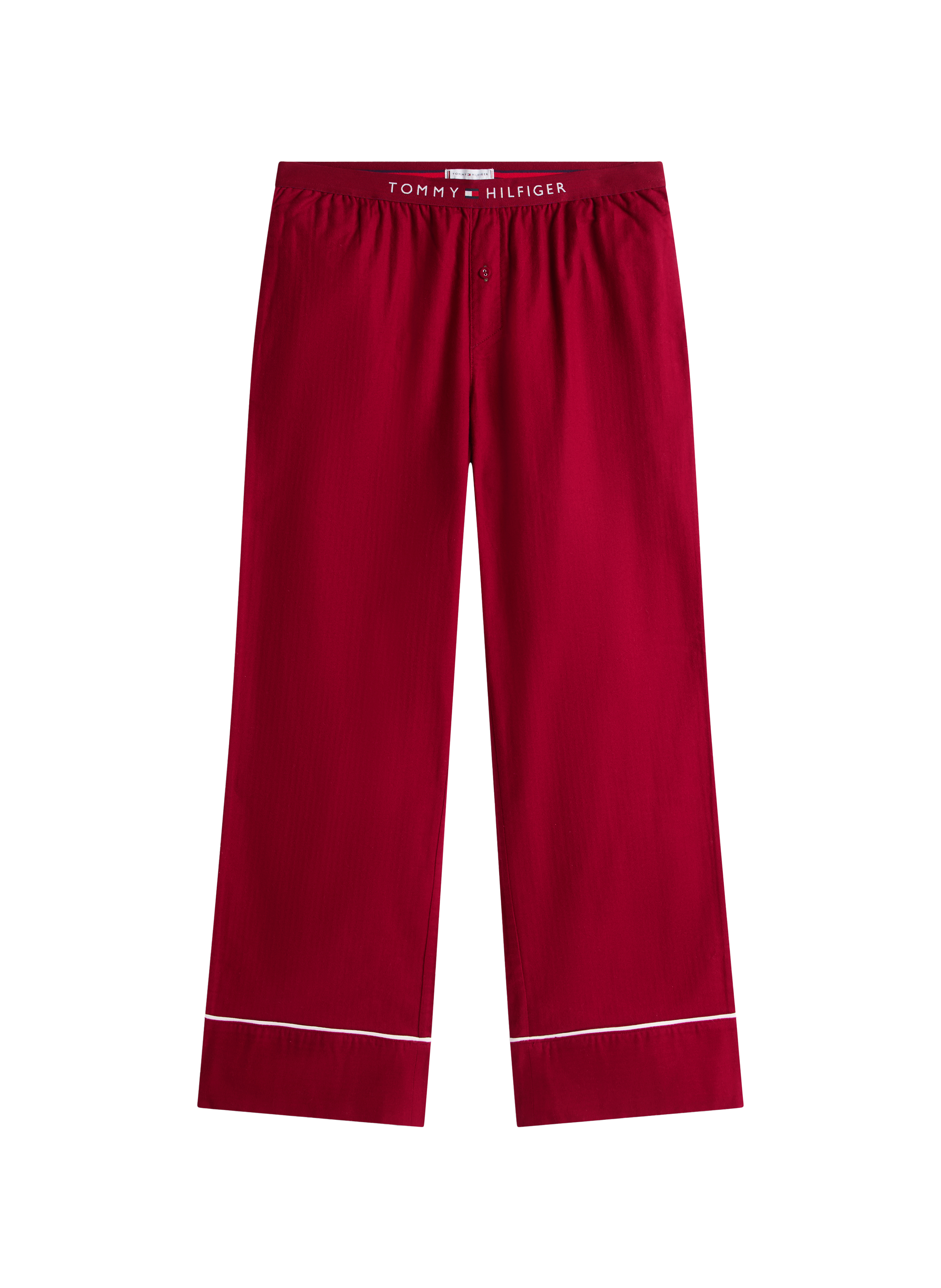 Bas de pyjama en coton TOMMY HILFIGER Rouge