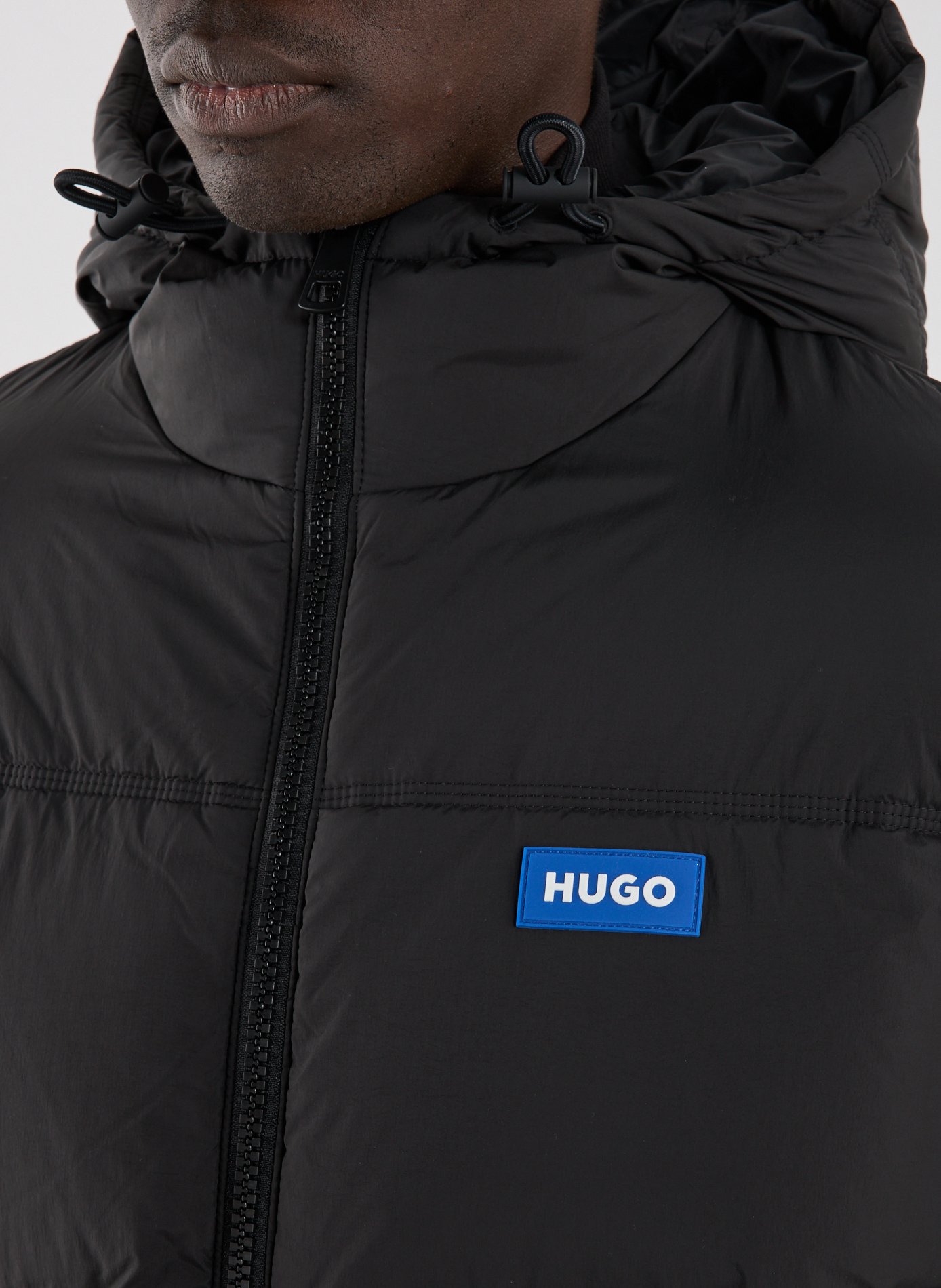 Doudoune matelassée droite HUGO BLUE Noir