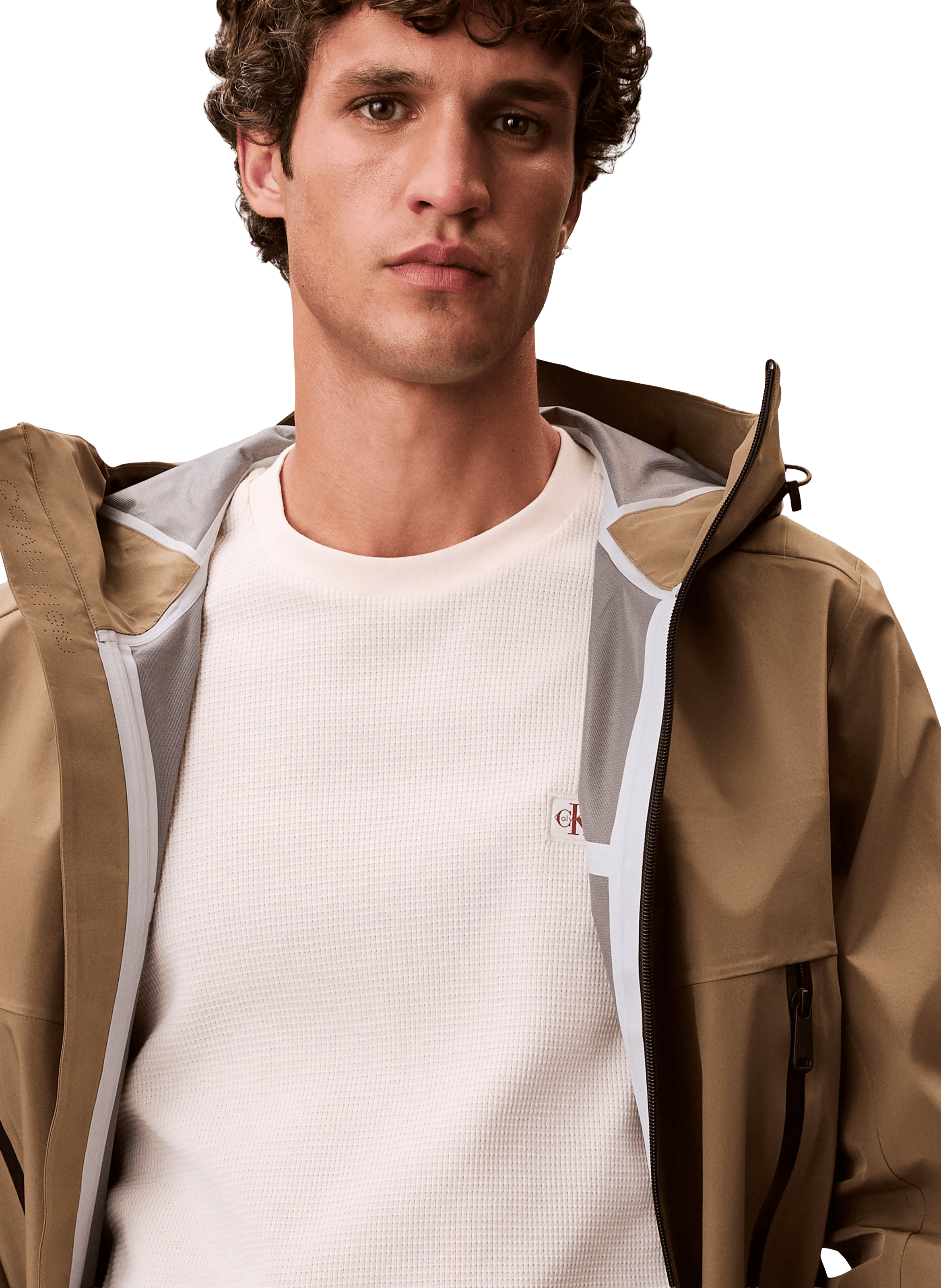 T-shirt droit en coton CALVIN KLEIN Multicolore