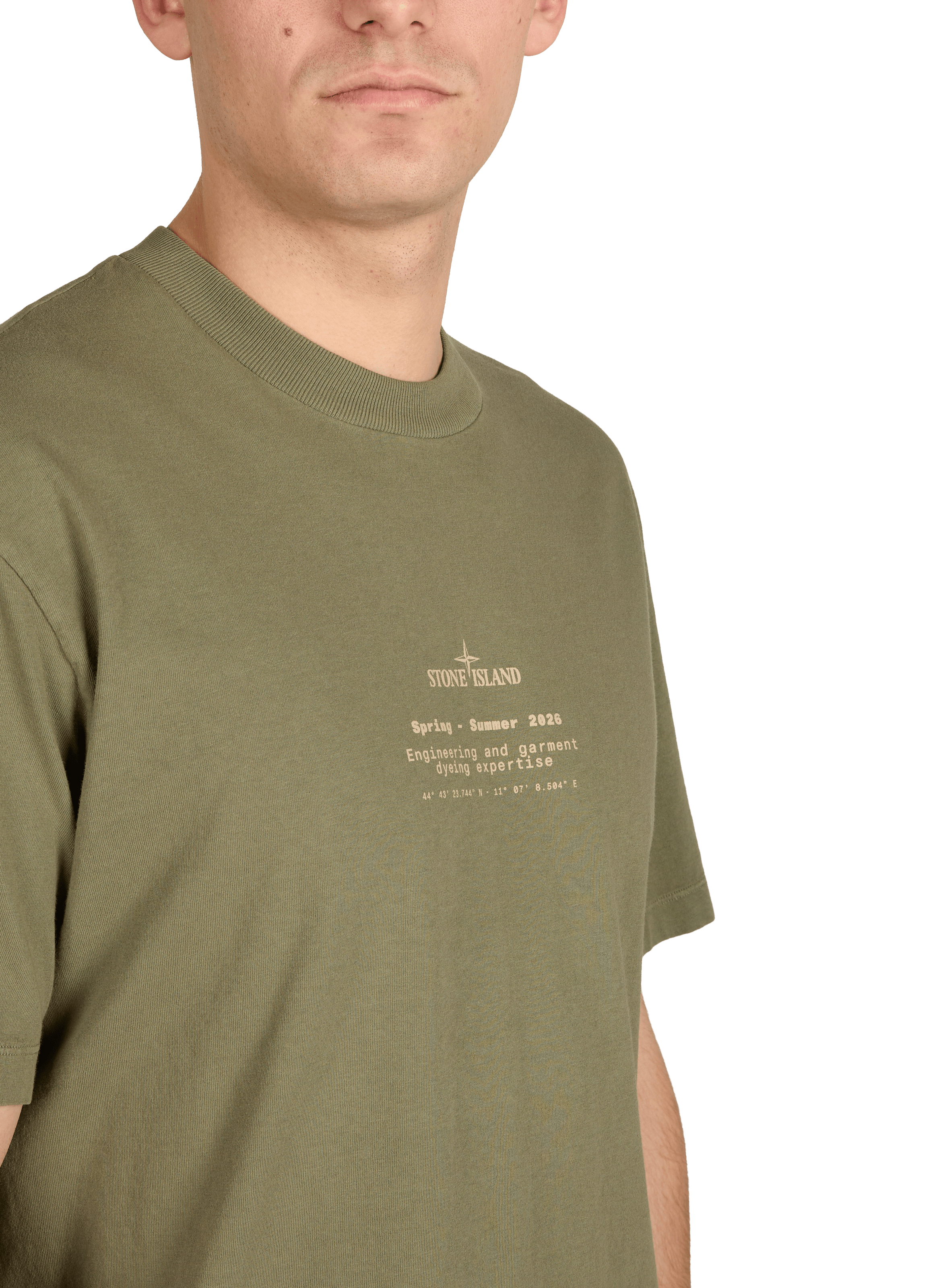 T-shirt avec imprimé STONE ISLAND Kaki