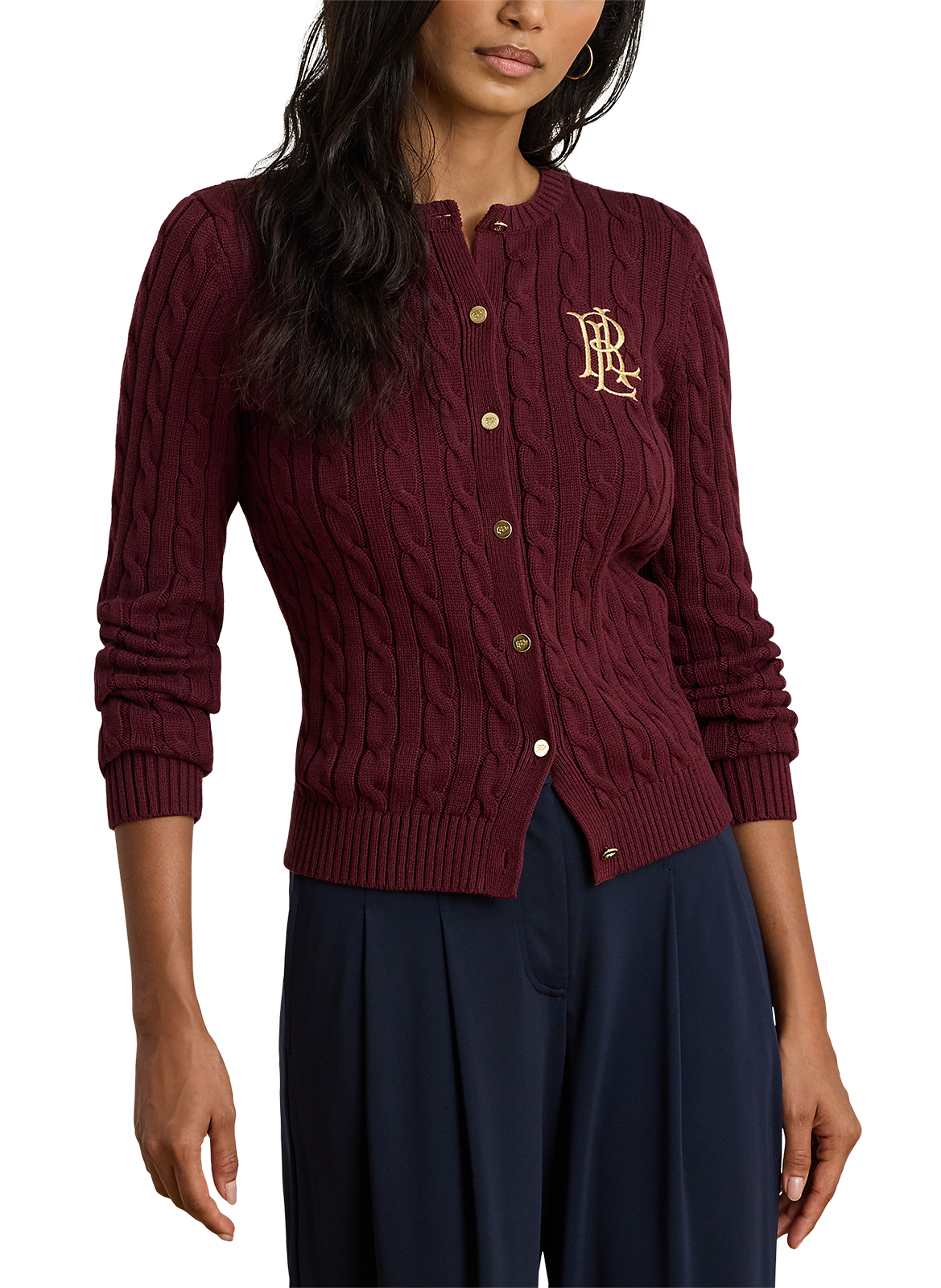 Cotton cardigan LAUREN Red