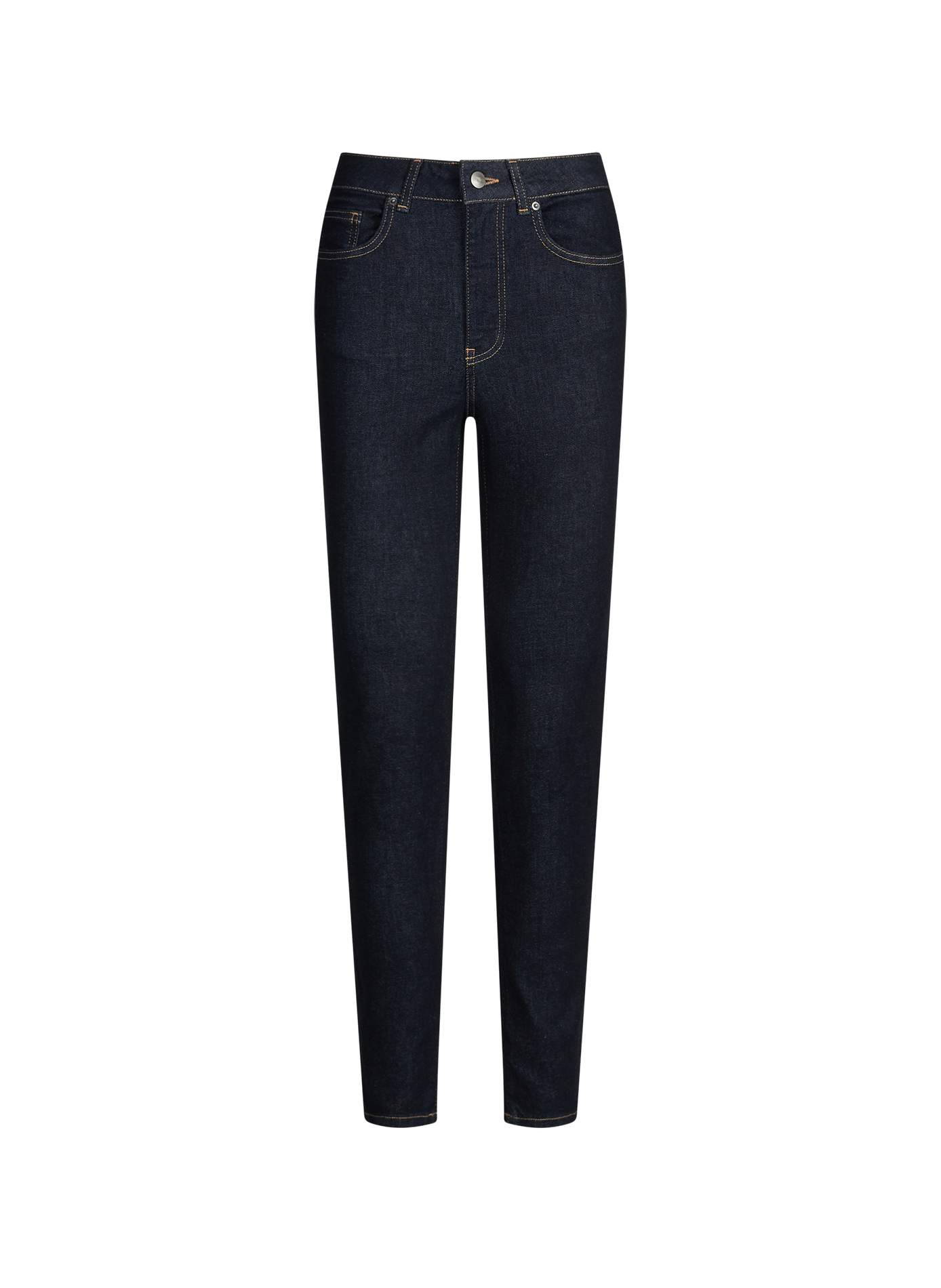 Jean skinny taille haute en coton mélangé OBJECT Bleu