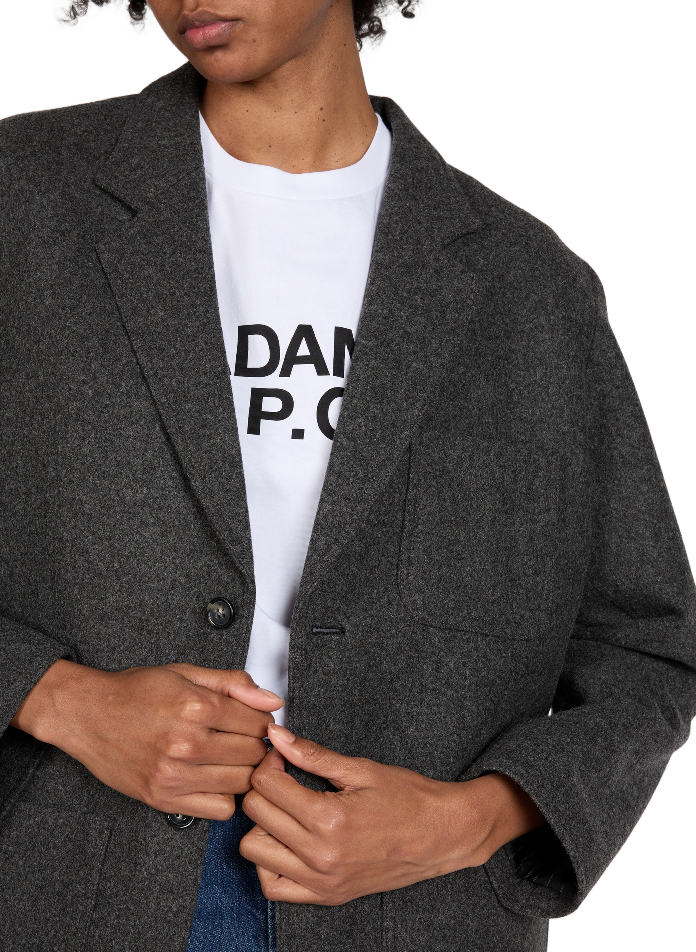 Tailored wool jacket A.P.C. Grey