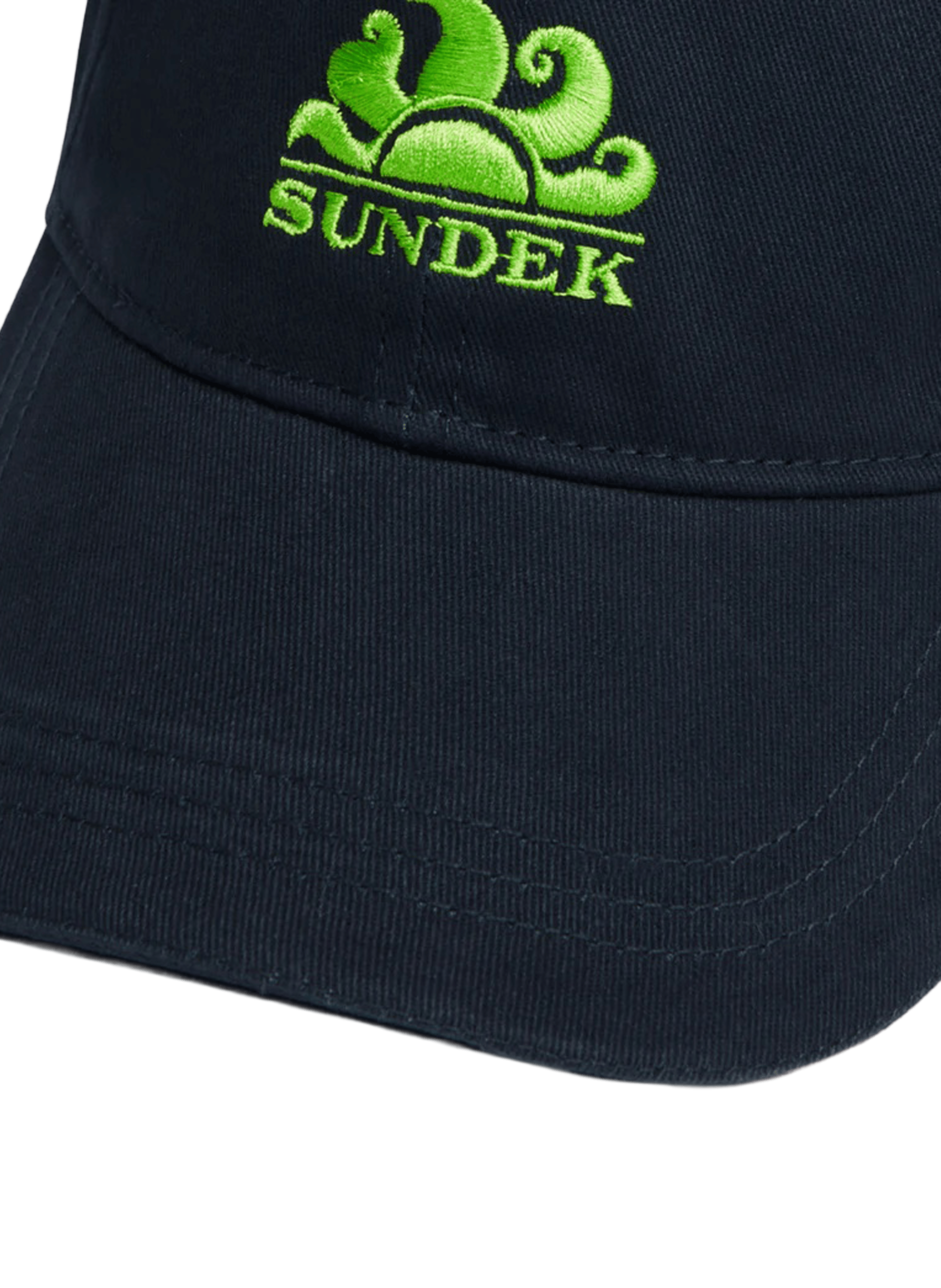 Cotton cap with logo embroidery SUNDEK Blue