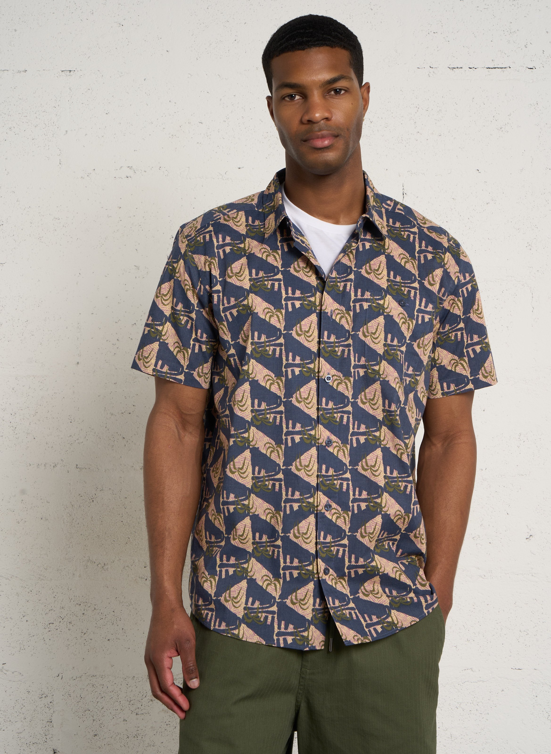 Chemise regular-fit imprimée en coton bio mélangé PATAGONIA Multicolore