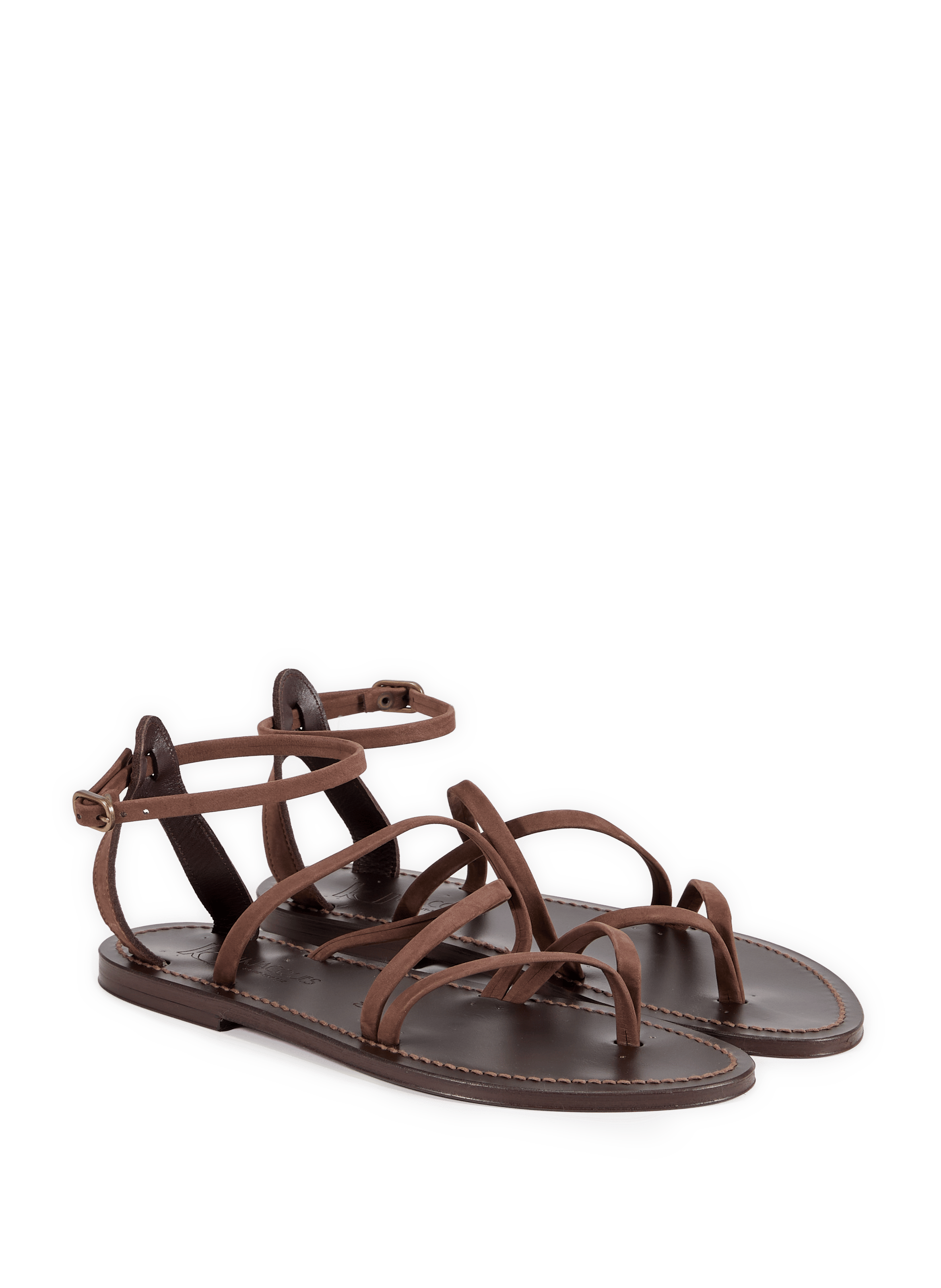Epicure leather sandals K. JACQUES Brown