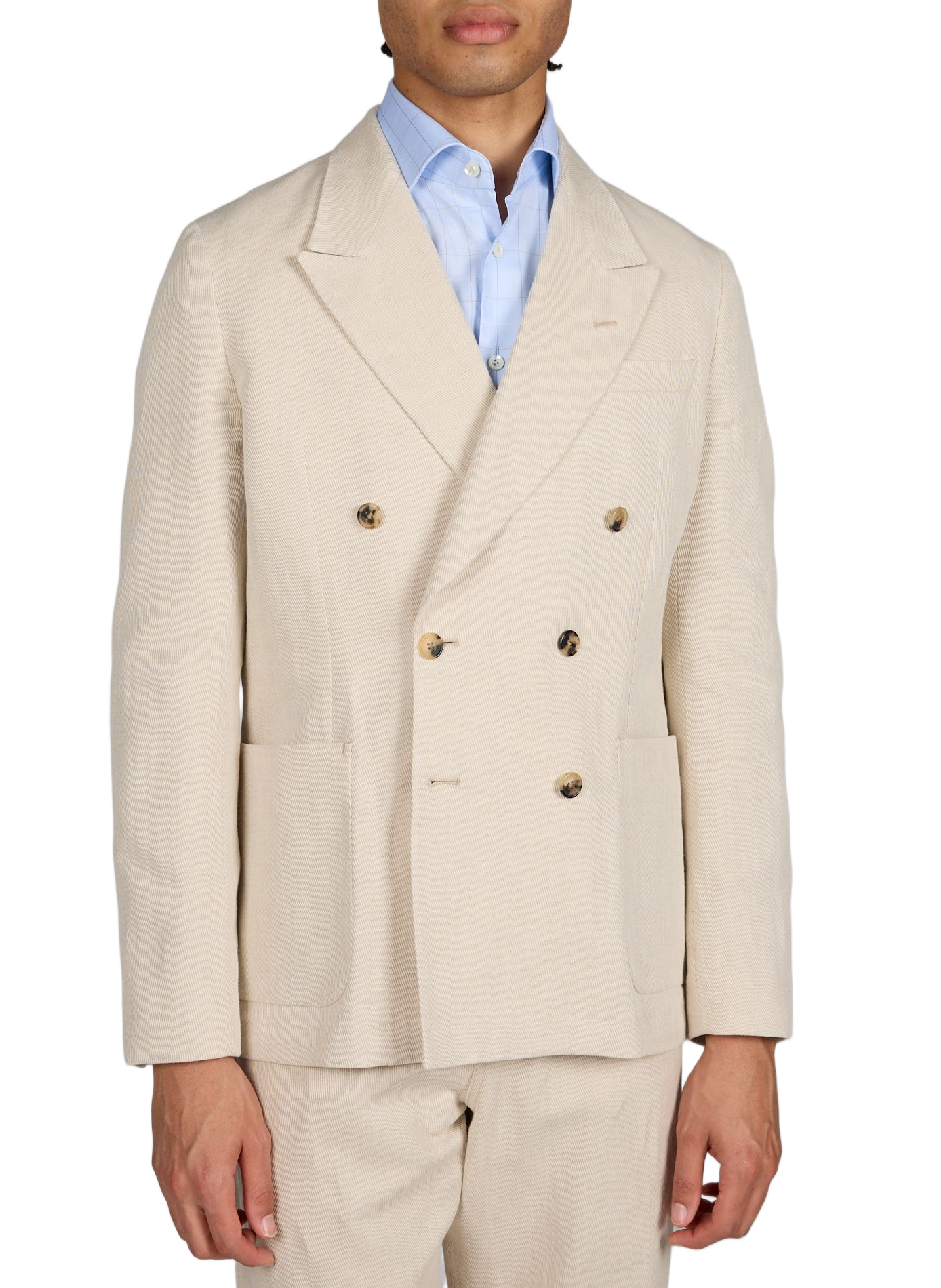 Blazer en coton et lin Beige PAUL SMITH