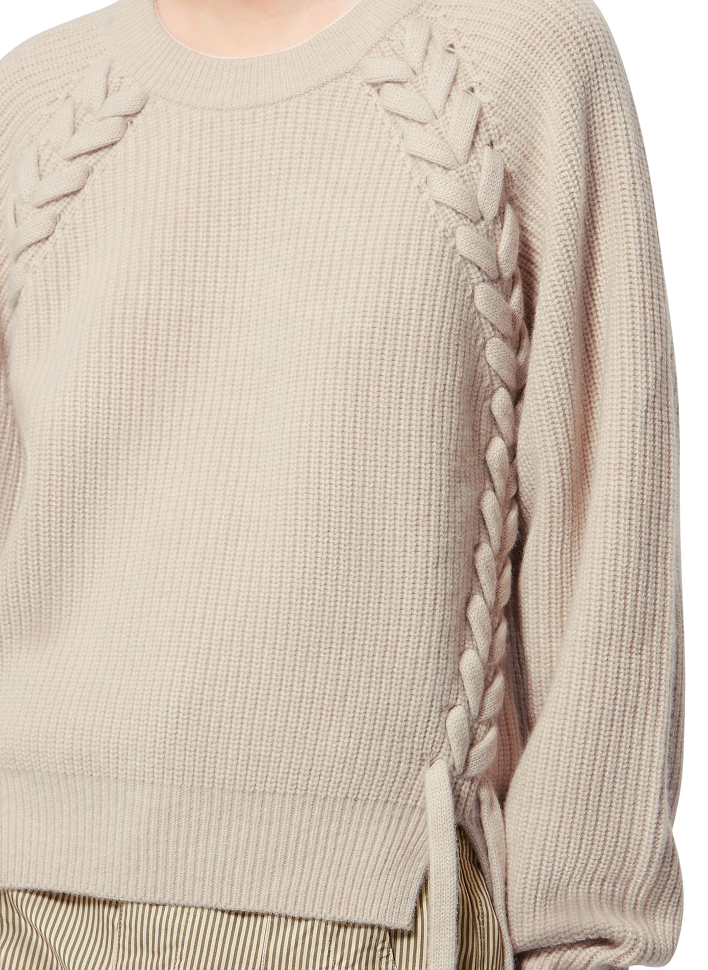 Tulliam braided wool and cashmere sweater ISABEL MARANT White