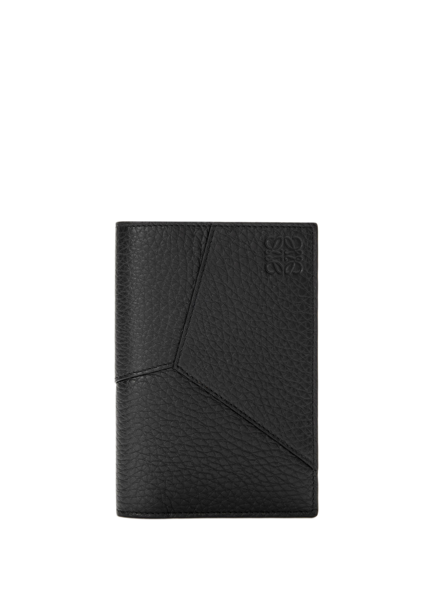 Passport holder Puzzle in soft grained calfskin leather LOEWE Black