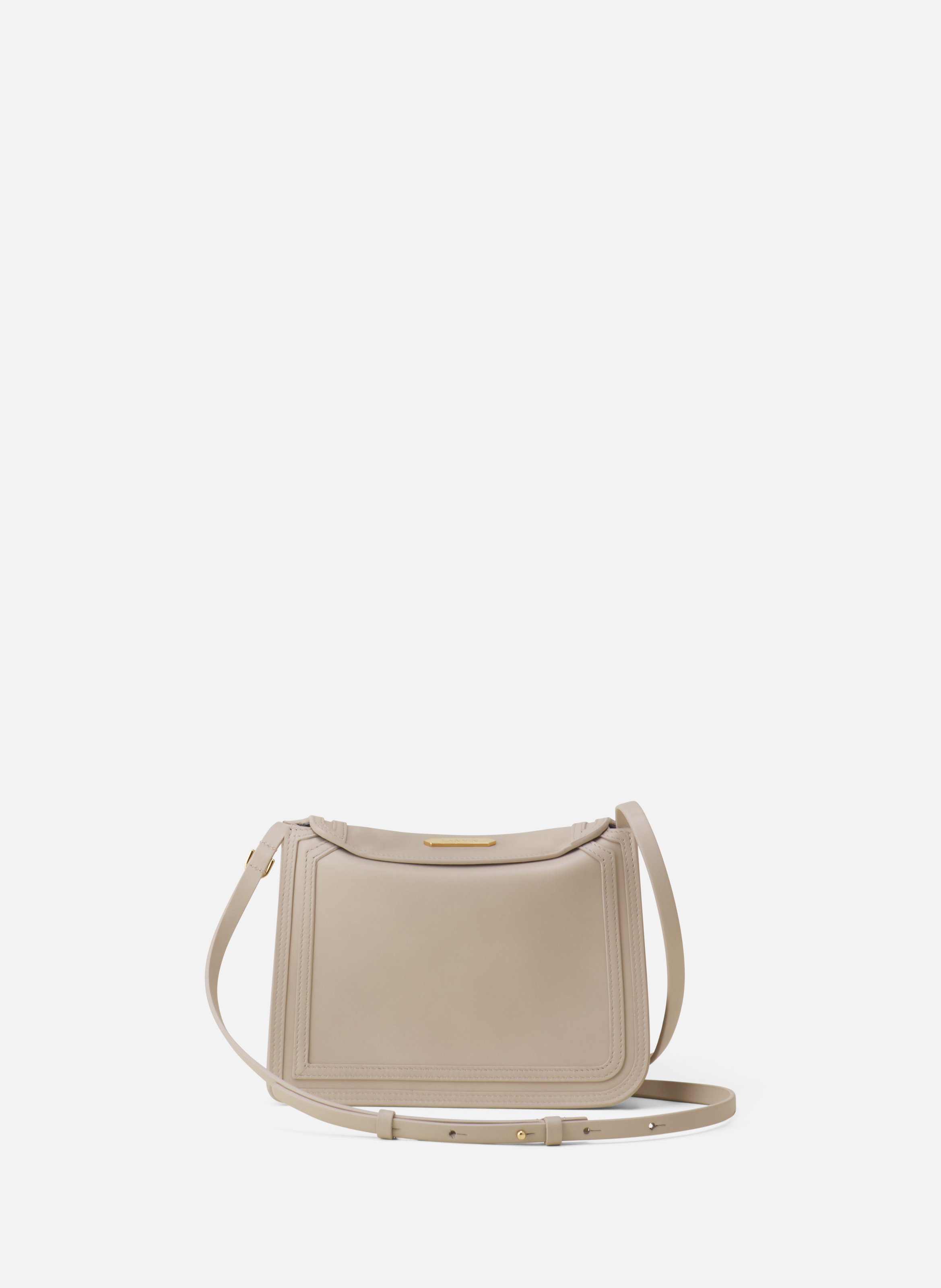 Sac compagnon 16  en cuir LANVIN Blanc