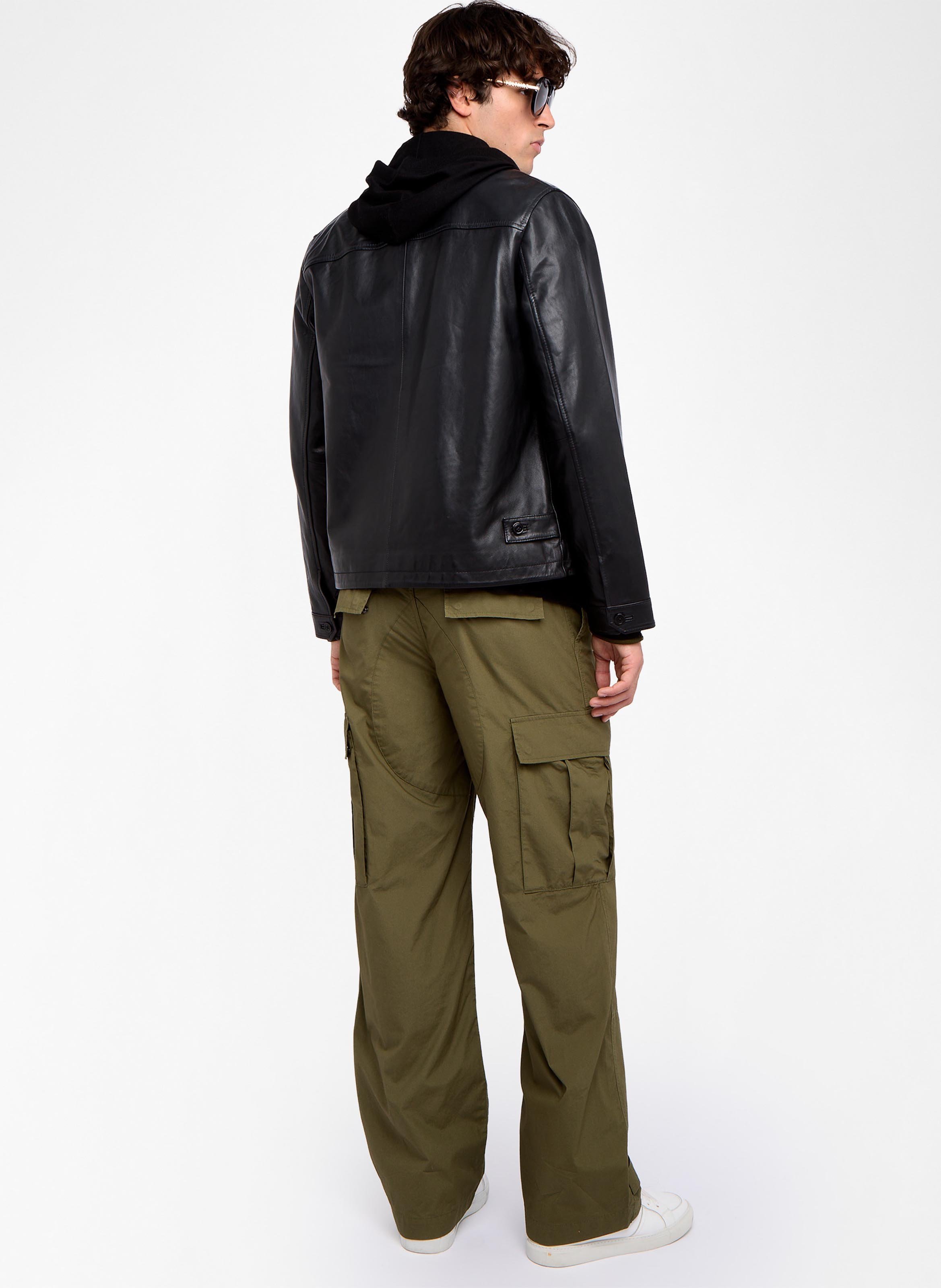 Pantalon droit en coton palmyr ZADIG&VOLTAIRE Kaki