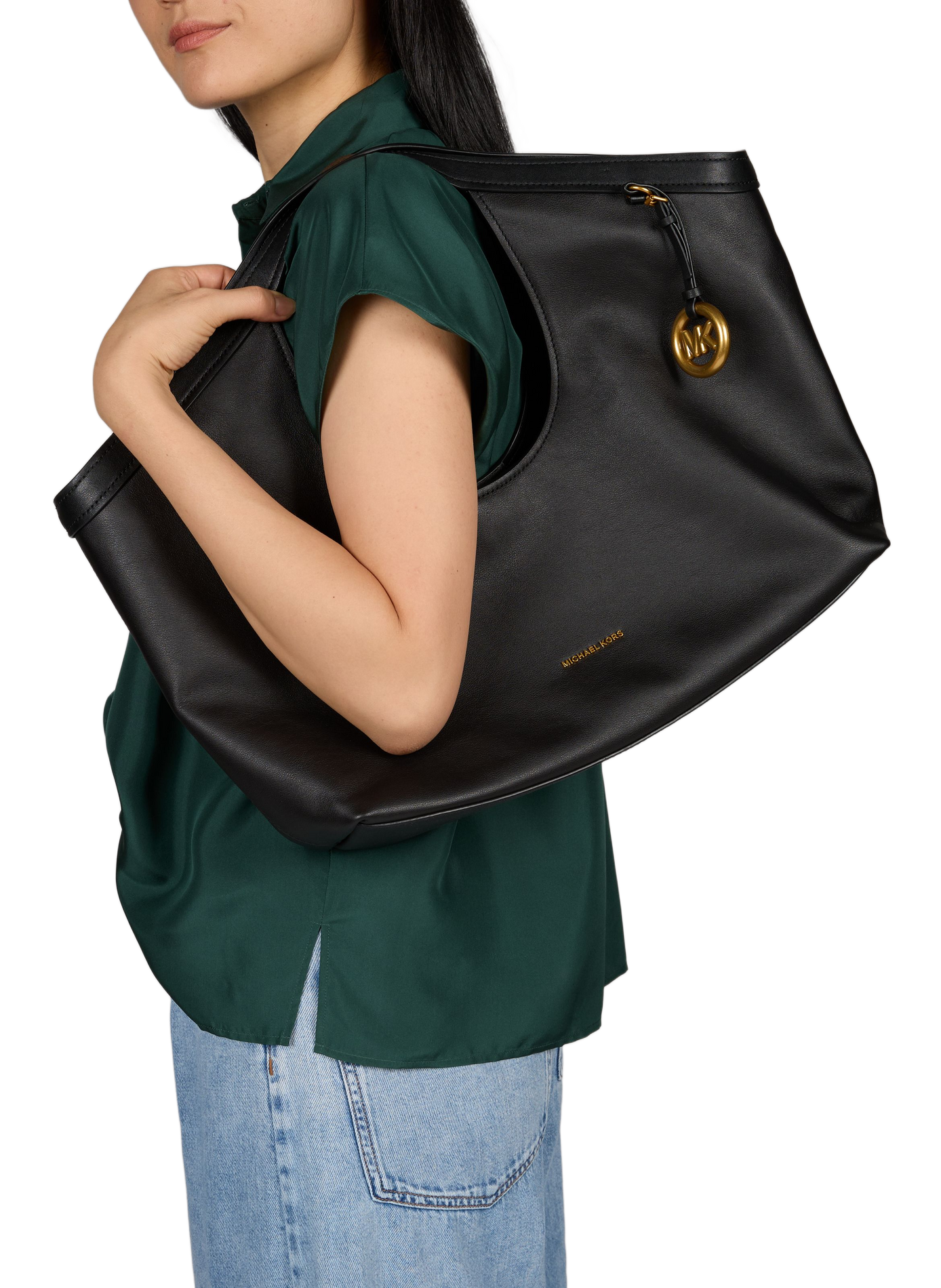Haddie leather tote bag MICHAEL KORS Black