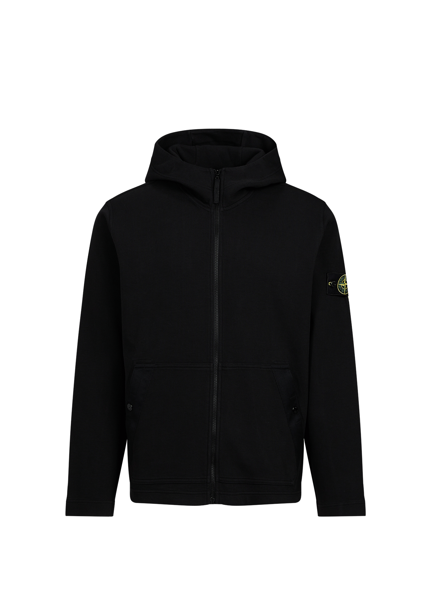 Sweat zippé à capuche STONE ISLAND Noir