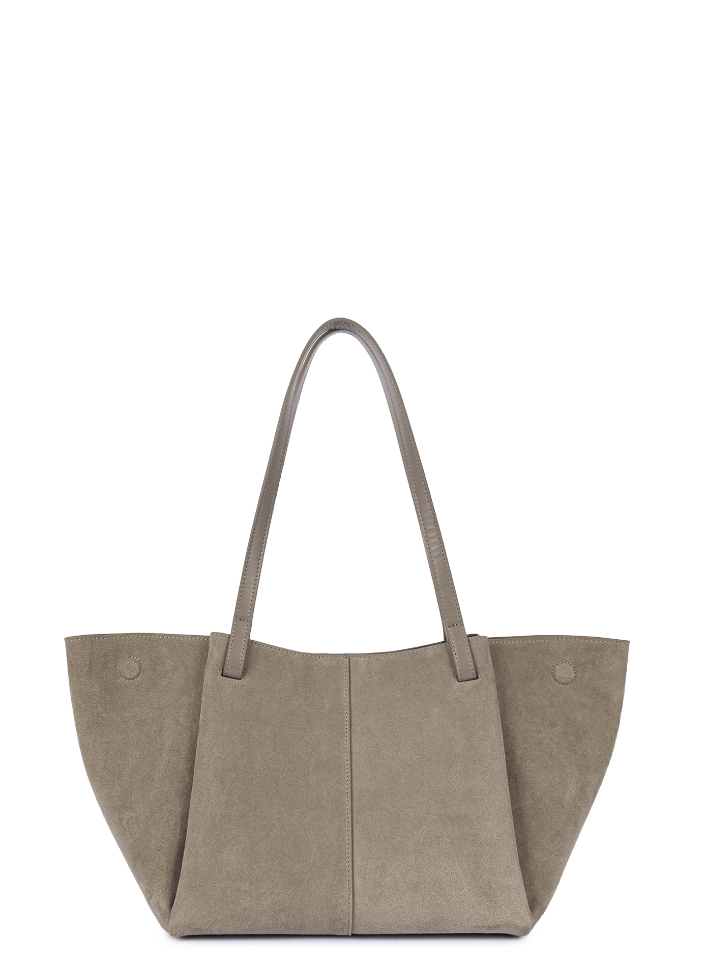 Sac cabas épaule - suède LANCASTER Gris